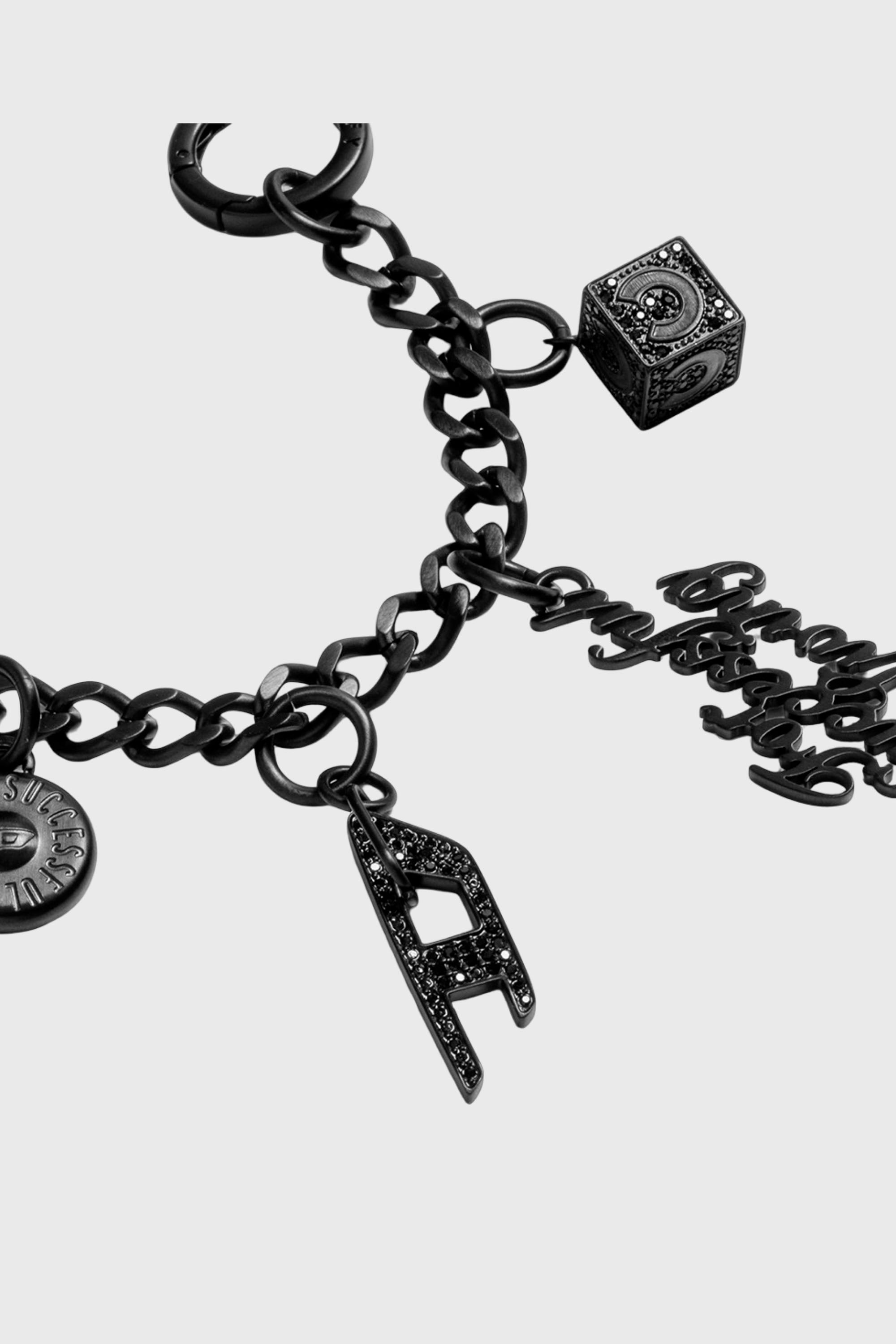 Diesel - 60374 CASETIFY  CHARMS CHAIN, Colgante Fino Plata Unisex in Negro - 2
