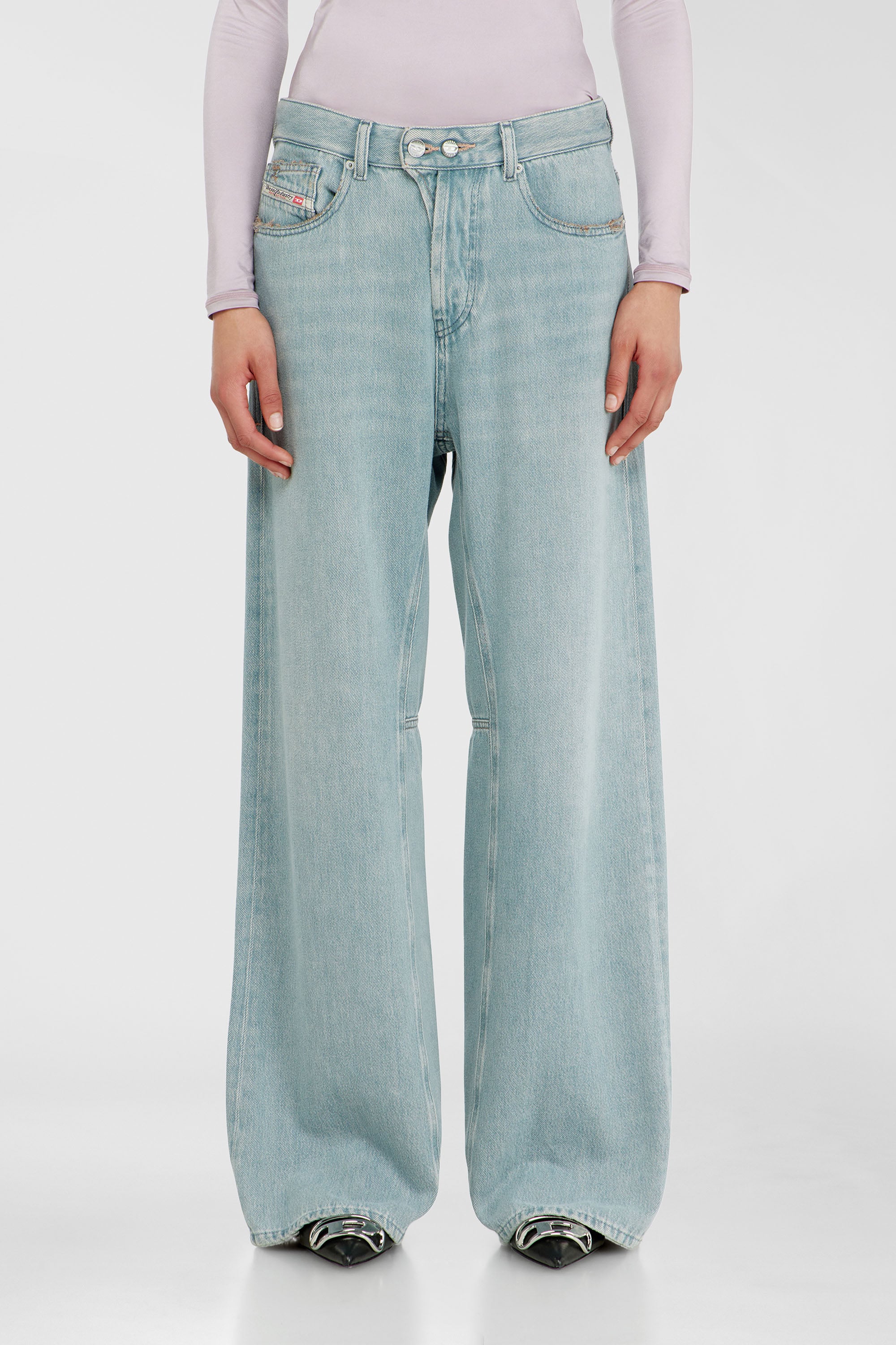 Diesel - Female's Relaxed Jeans 1996 D-Sire 09P84, Light Blue - 1