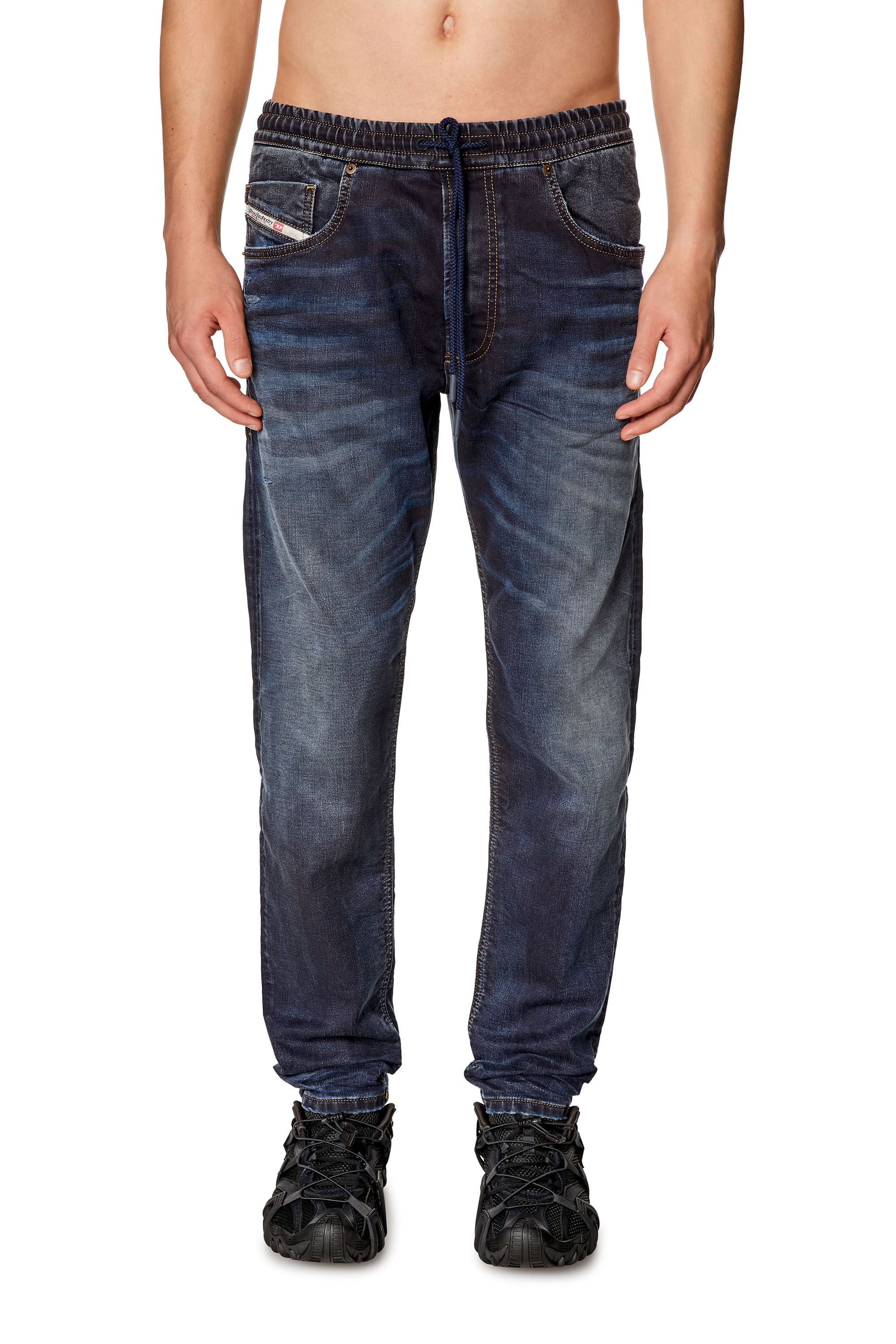 Men's Regular Jeans | Dark Blue | Diesel 2030 D-Krooley Joggjeans®