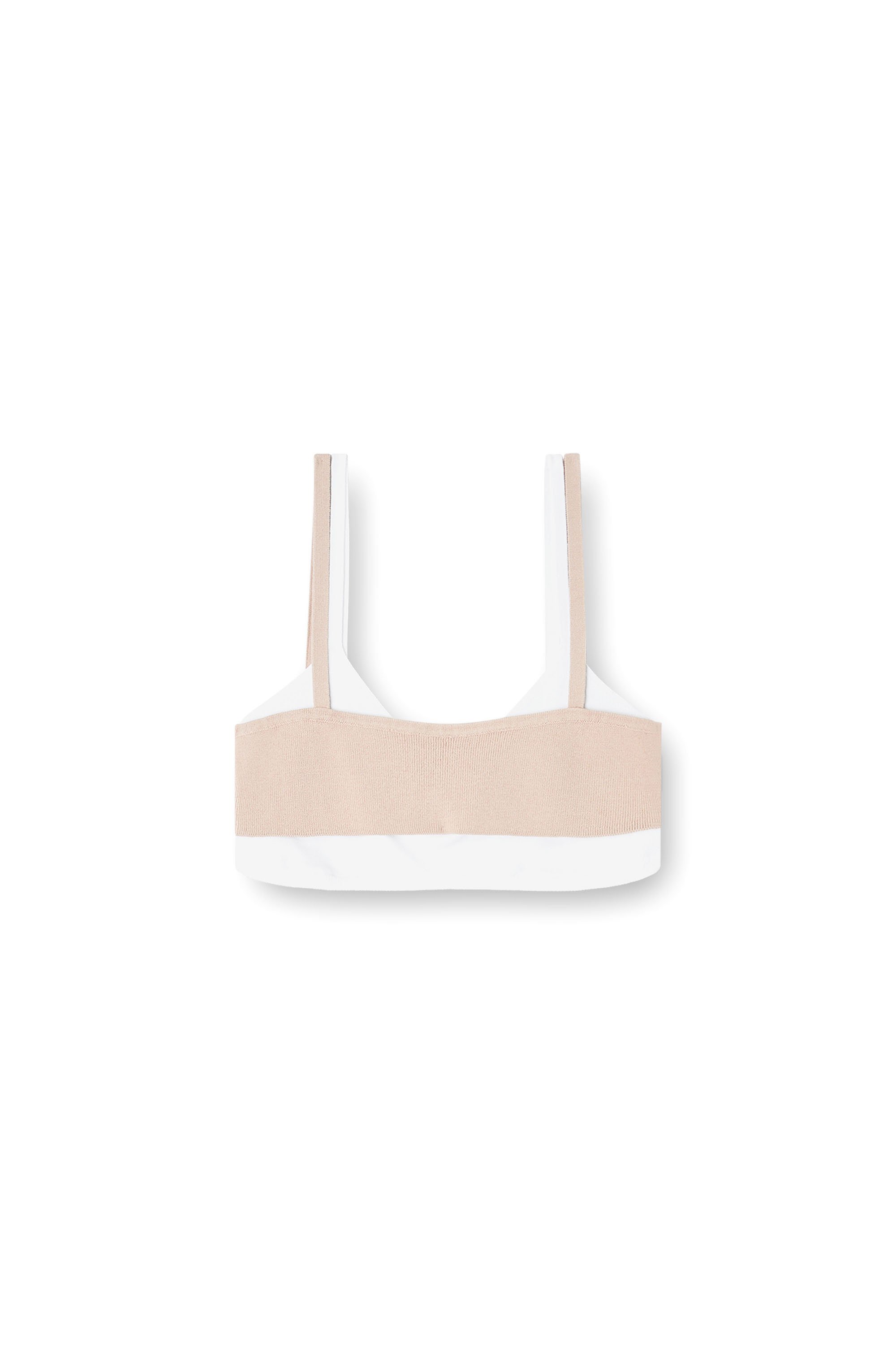 Diesel - M-ZELDA, Woman's Layered bra top in ribbed knit in null - 3