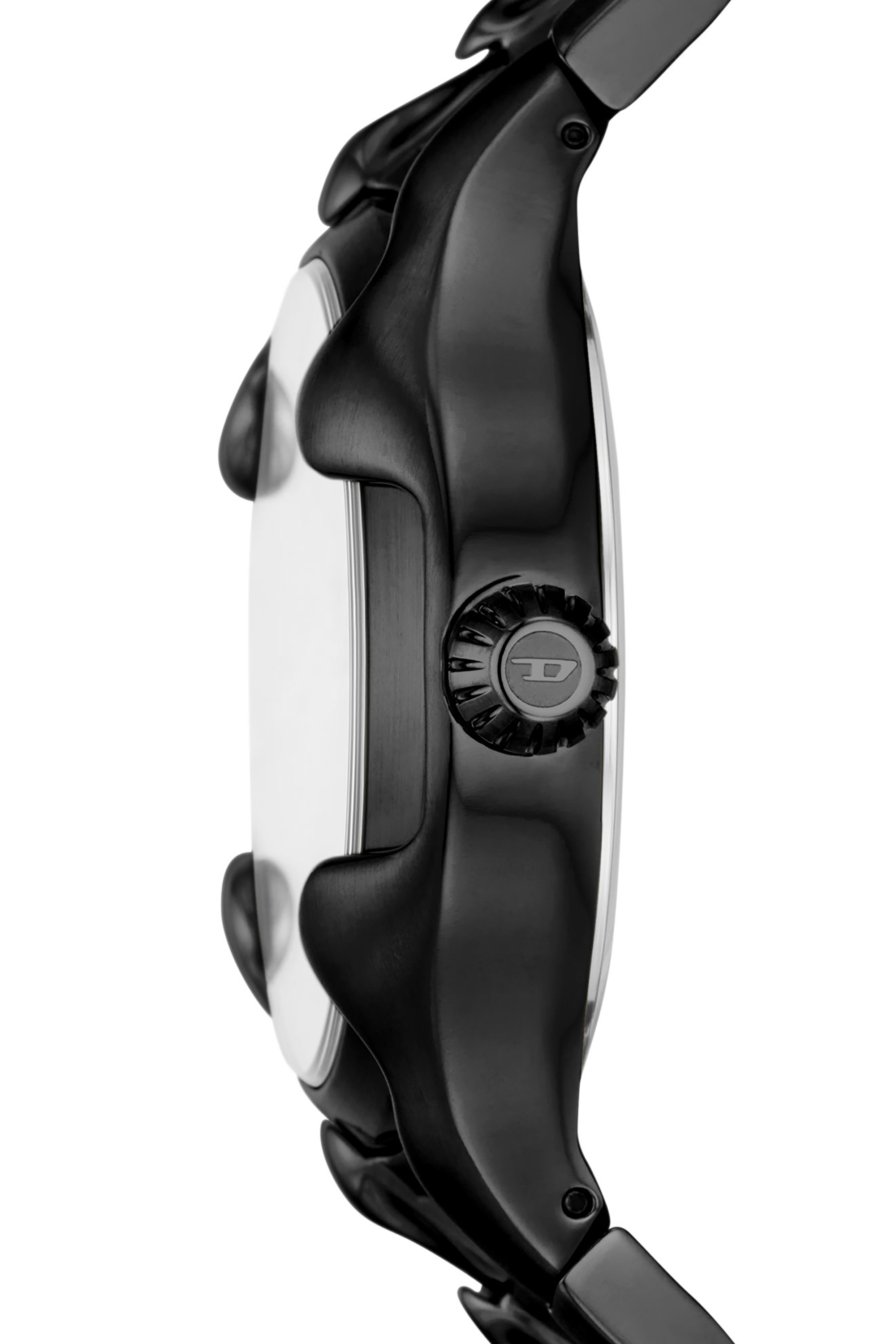 Diesel - DZ2187, Male's Vert Three-Hand Date Black Stainless Steel Watch in Black - 3