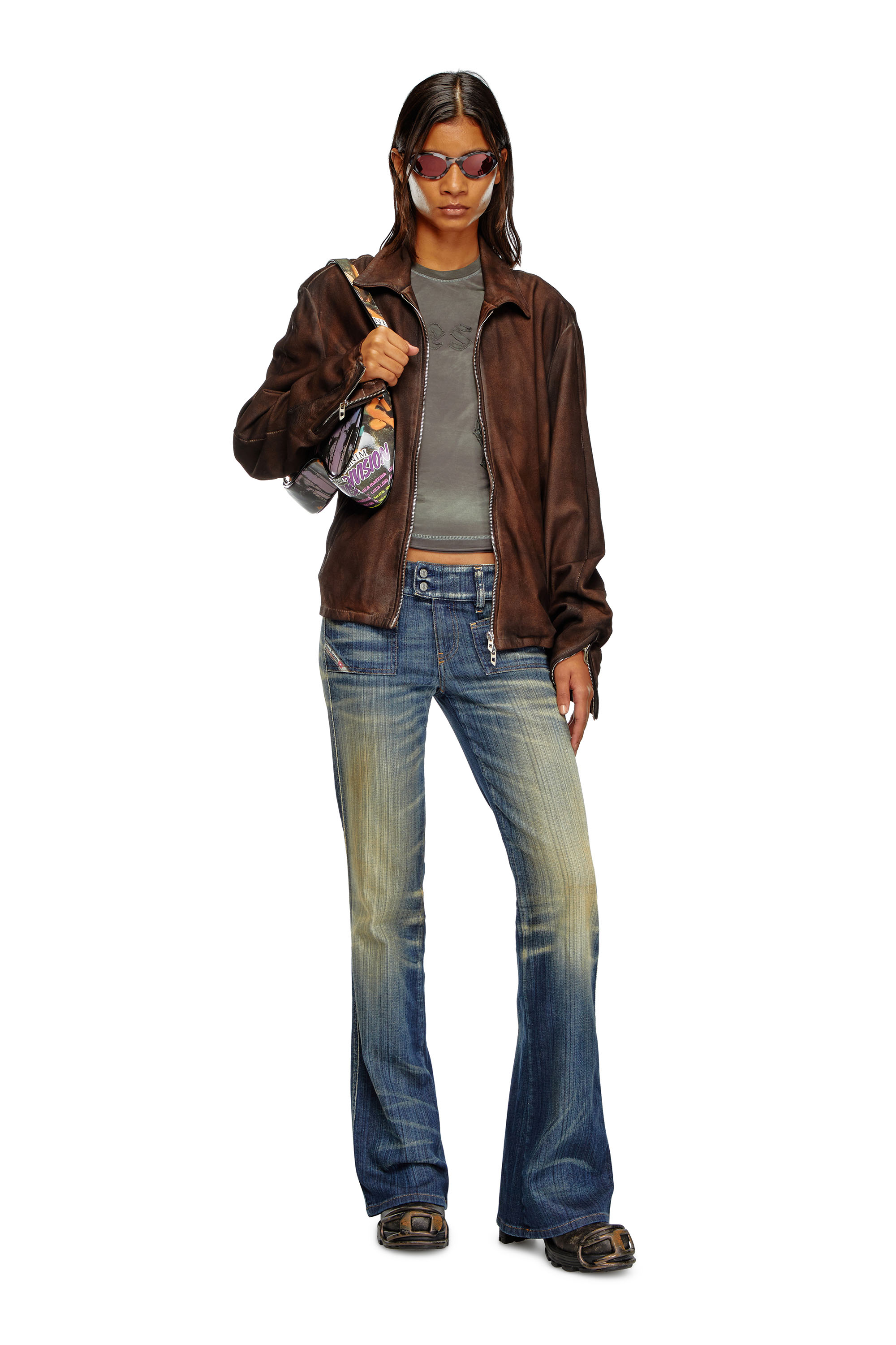 Diesel - Woman's Bootcut Jeans D-Hush 09J46, Dark Blue - 3
