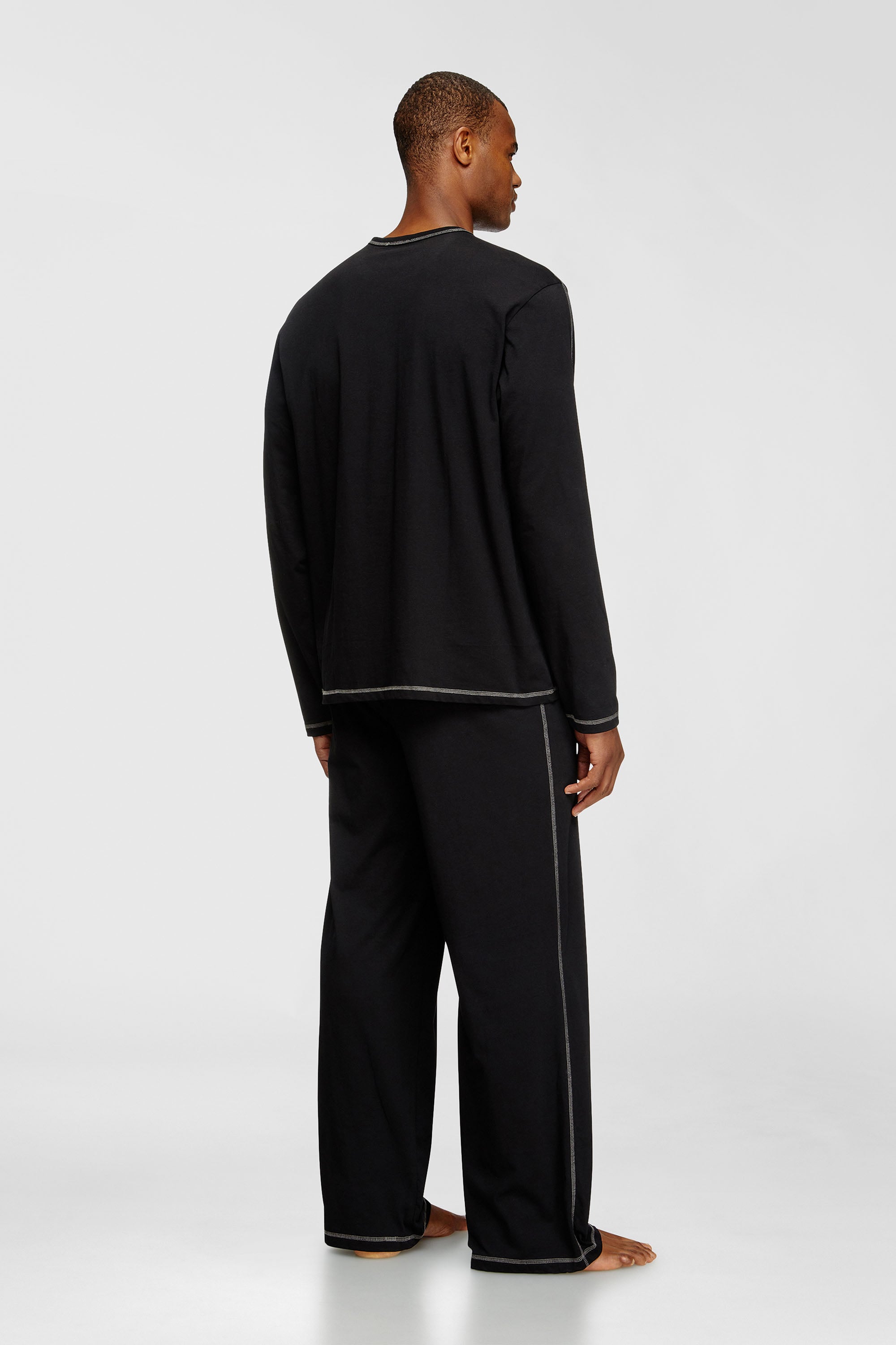 Men's Pyjamas in cotton jersey | Black | Diesel US