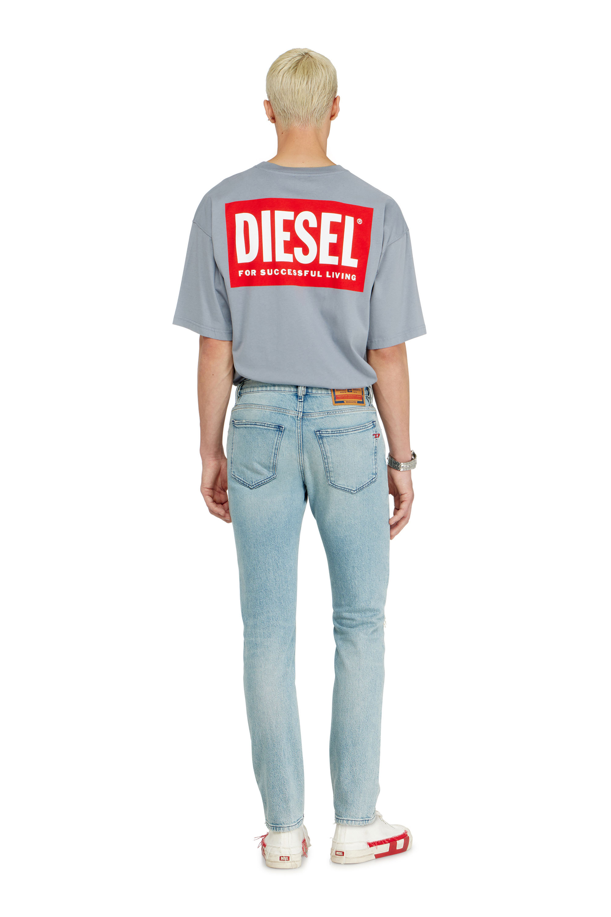 Diesel - Slim Jeans 2019 D-Strukt 09Q10 Homme, Bleu Clair - Image 3