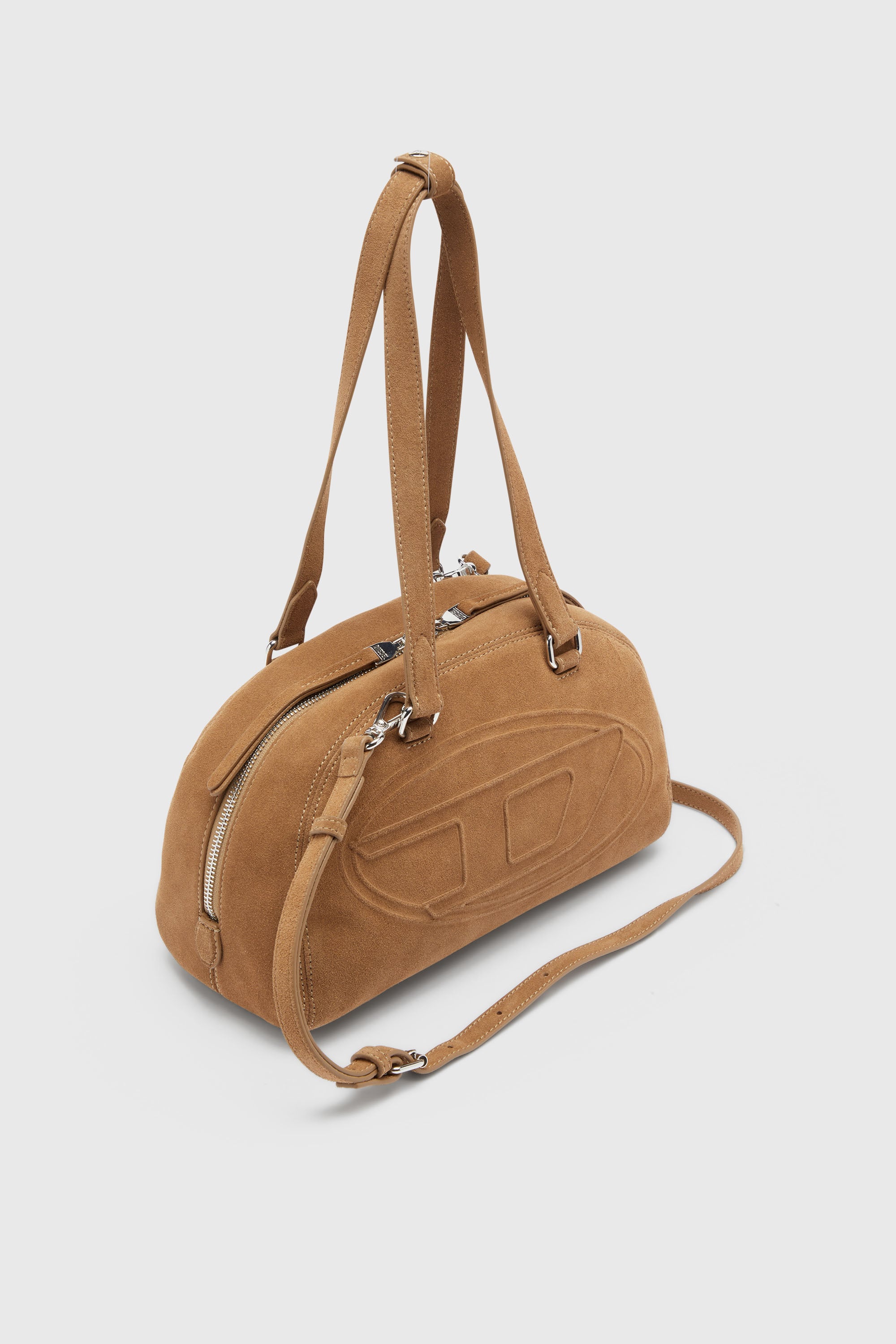 Diesel - 1DR DOME SHOULDER, 1DR Dome-Sac &agrave; &eacute;paule avec logo Oval D Mixte in Beige - 6