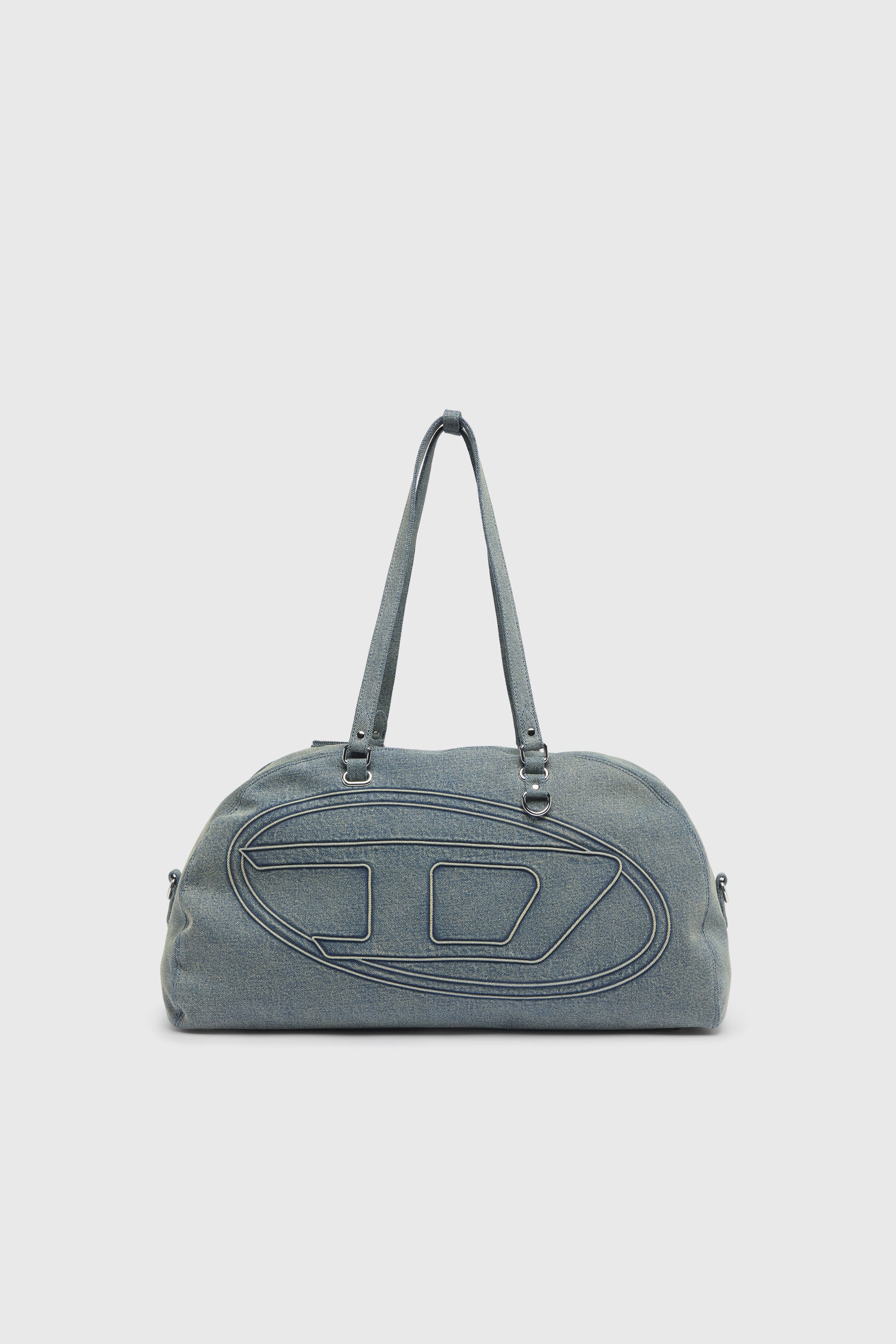Diesel - 1DR DOME SOFT DUFFLE XL, 1DR Dome-Bolso de denim con logo Oval D Unisex in Azul marino - 1