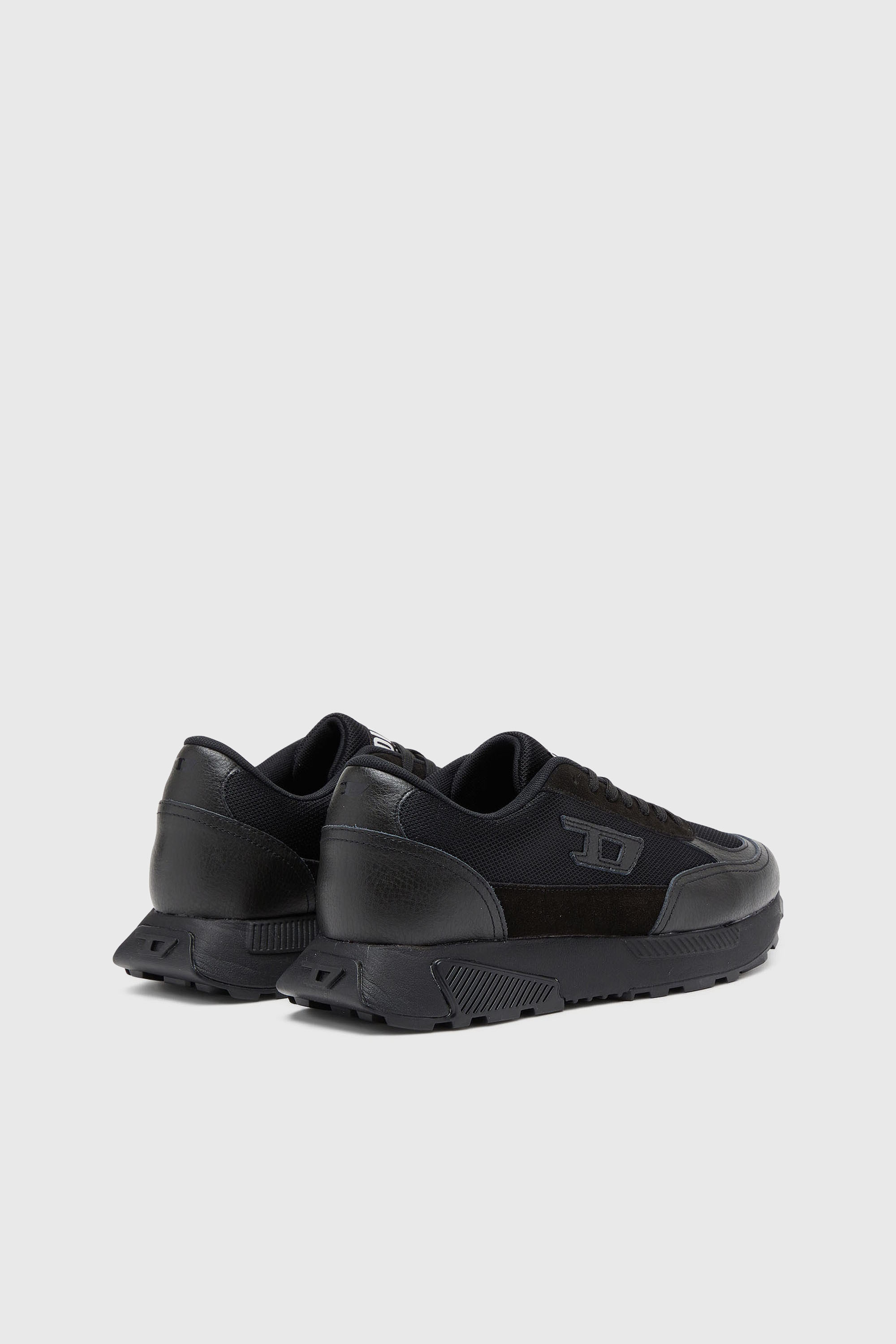 Diesel - S-TAME D-UP, S-Tame-D - Zapatillas con detalles de ante y malla Hombre in Negro - 3