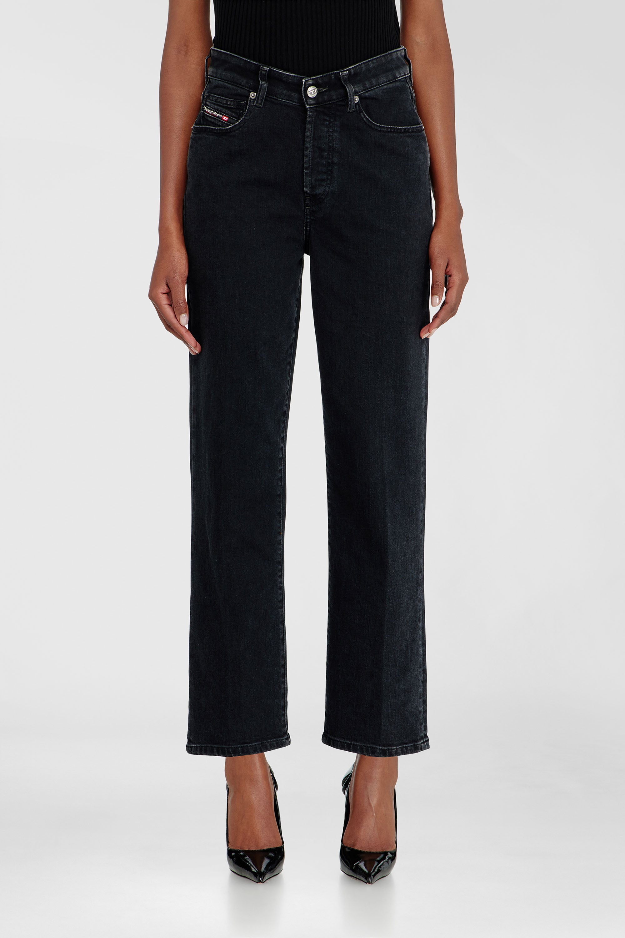 Diesel - Woman's Regular Jeans 1981 D-Went 09N89, Black/Dark grey - 2