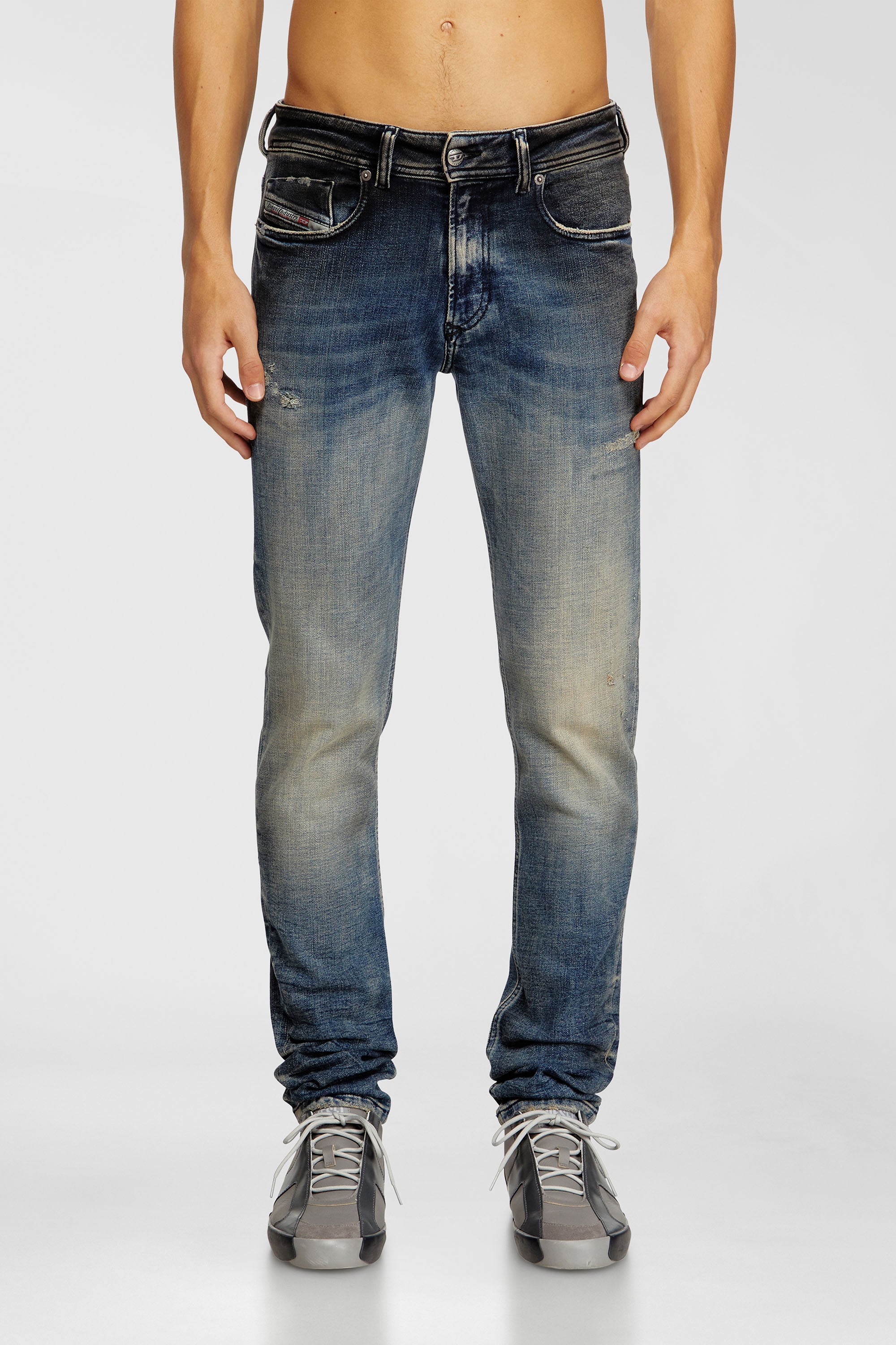 Diesel - Man's Skinny Jeans 1979 Sleenker 09N15, Medium blue - 2