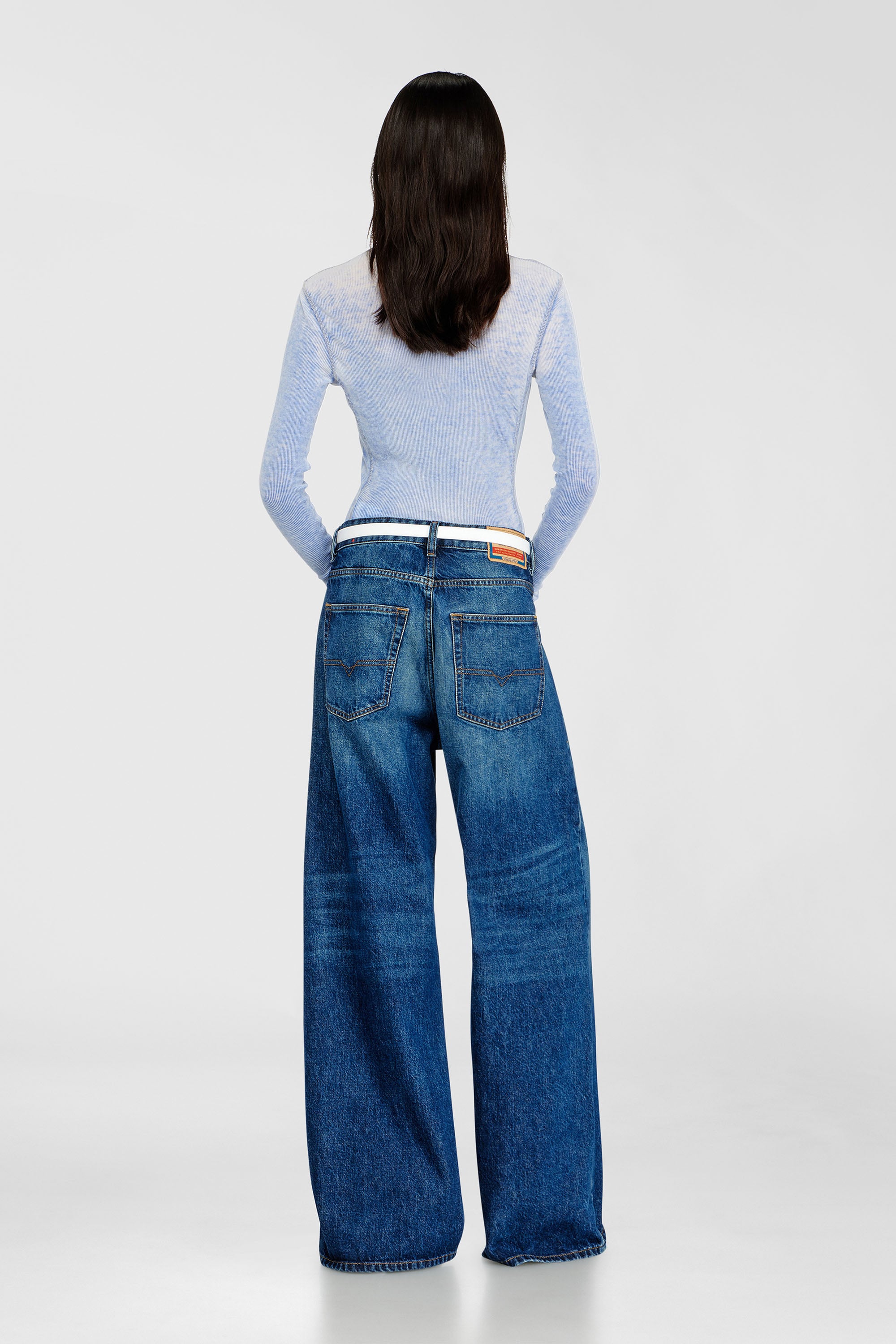 Low Dark wash baggy jeans | Diesel® US