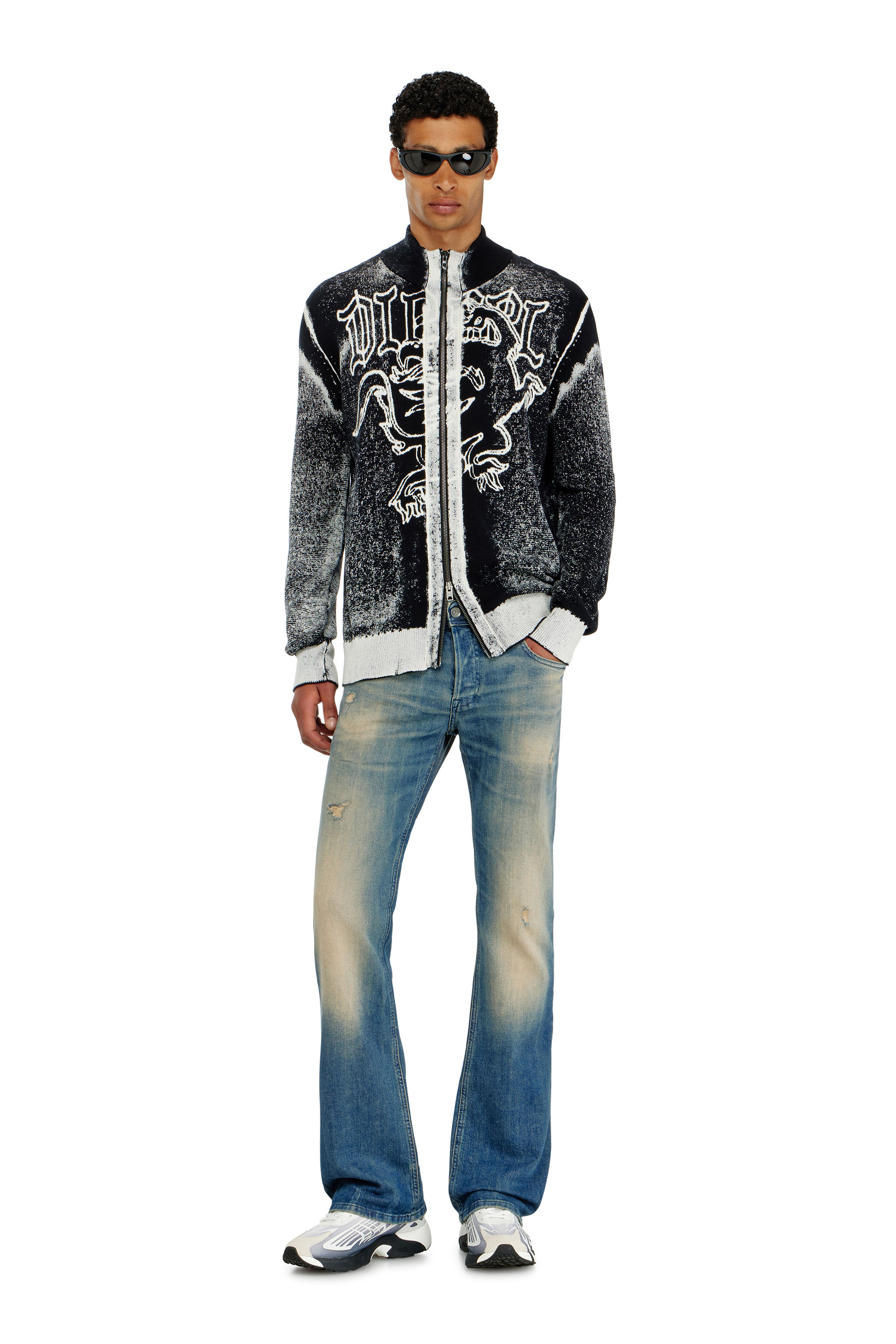 Diesel - Bootcut Jeans 2007 Zatiny 0KBBW Hombre, Azul medio - 2