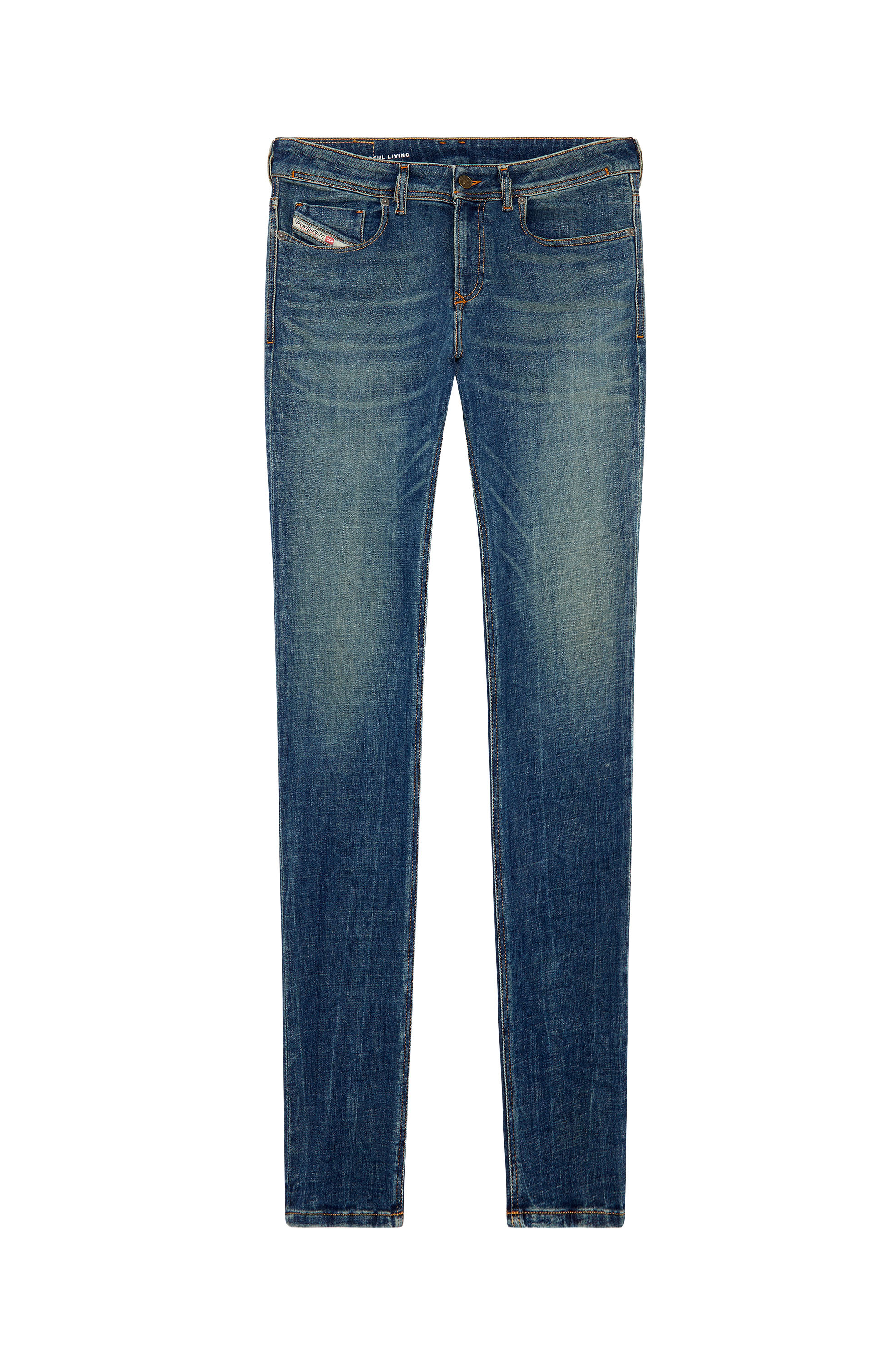 Diesel - Man's Skinny Jeans 1979 Sleenker 09H67, Dark Blue - 2