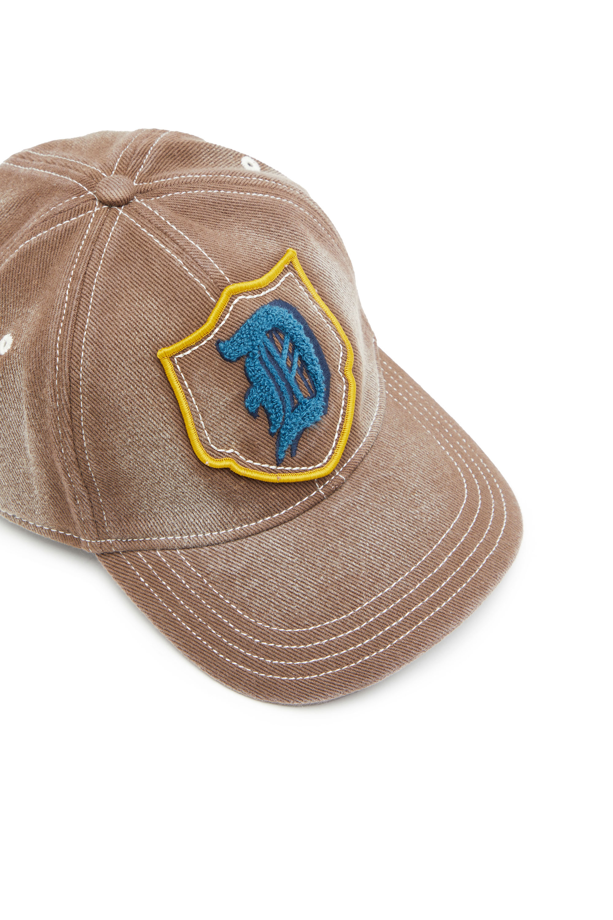 Men's Baseball cap with Terry patch | Brown | Diesel US
