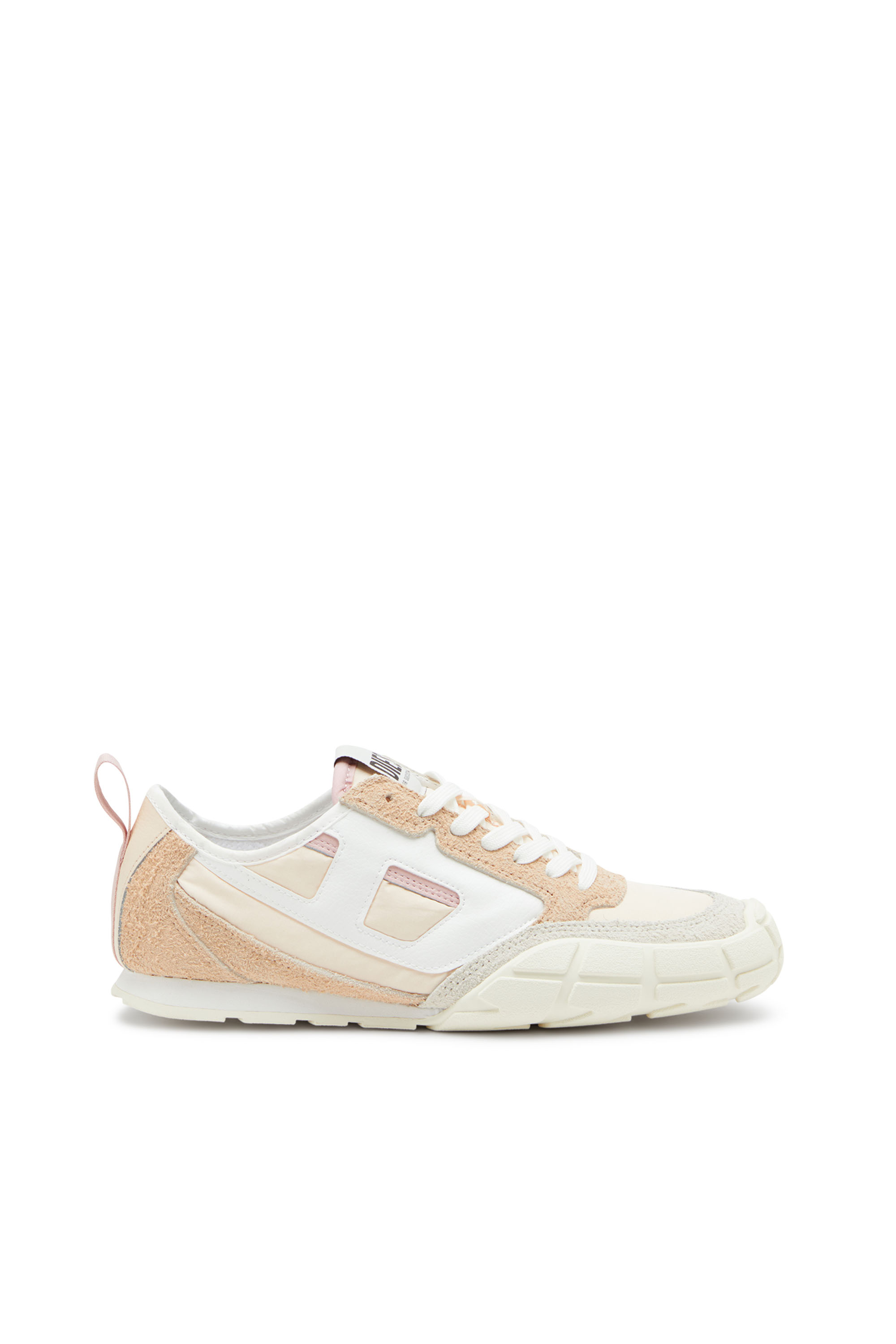 Diesel - S-PAGODHA LOW W, S-Pagodha-Deportivas de piel, gamuza y ripstop Mujer in Beige - 1