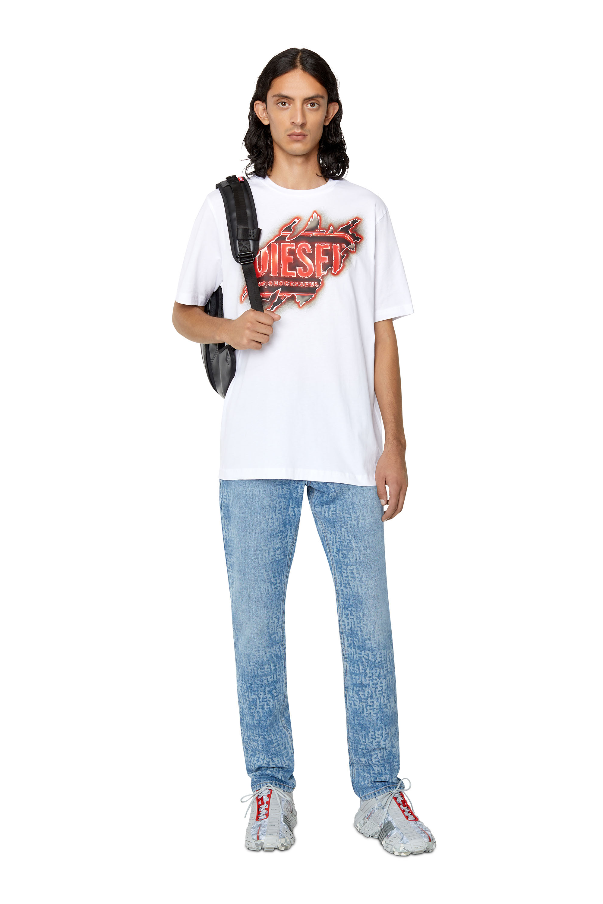 T-JUST-E43 Man: T-shirt with graphic logo print | Diesel