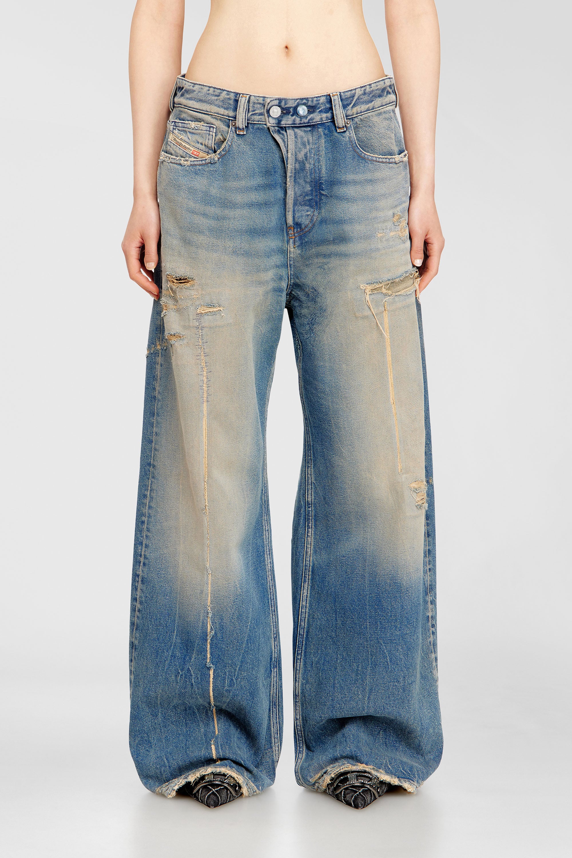 Women's Relaxed Jeans | Low Waist 1996 D-Sire | Medium blue