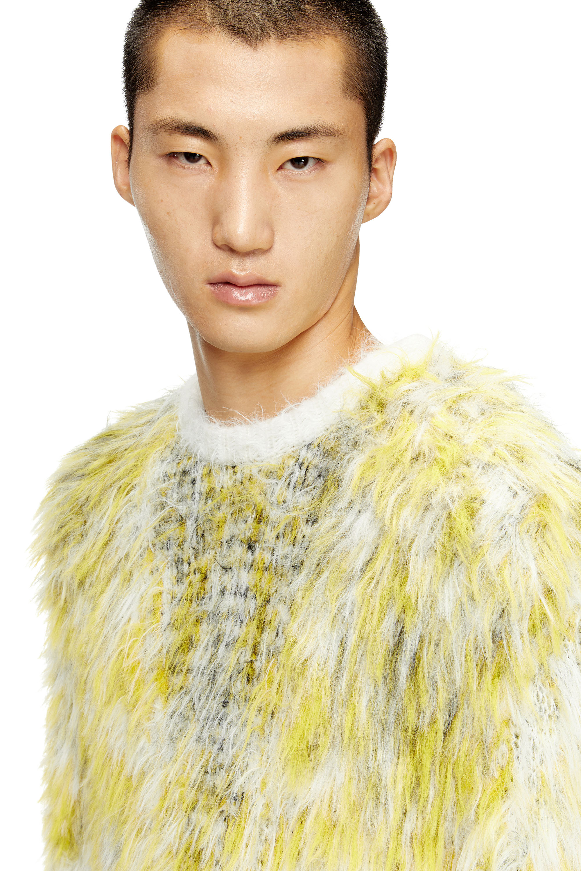 Diesel - K-ALLEN, Pull en maille jacquard duveteuse Homme in Polychrome - 3