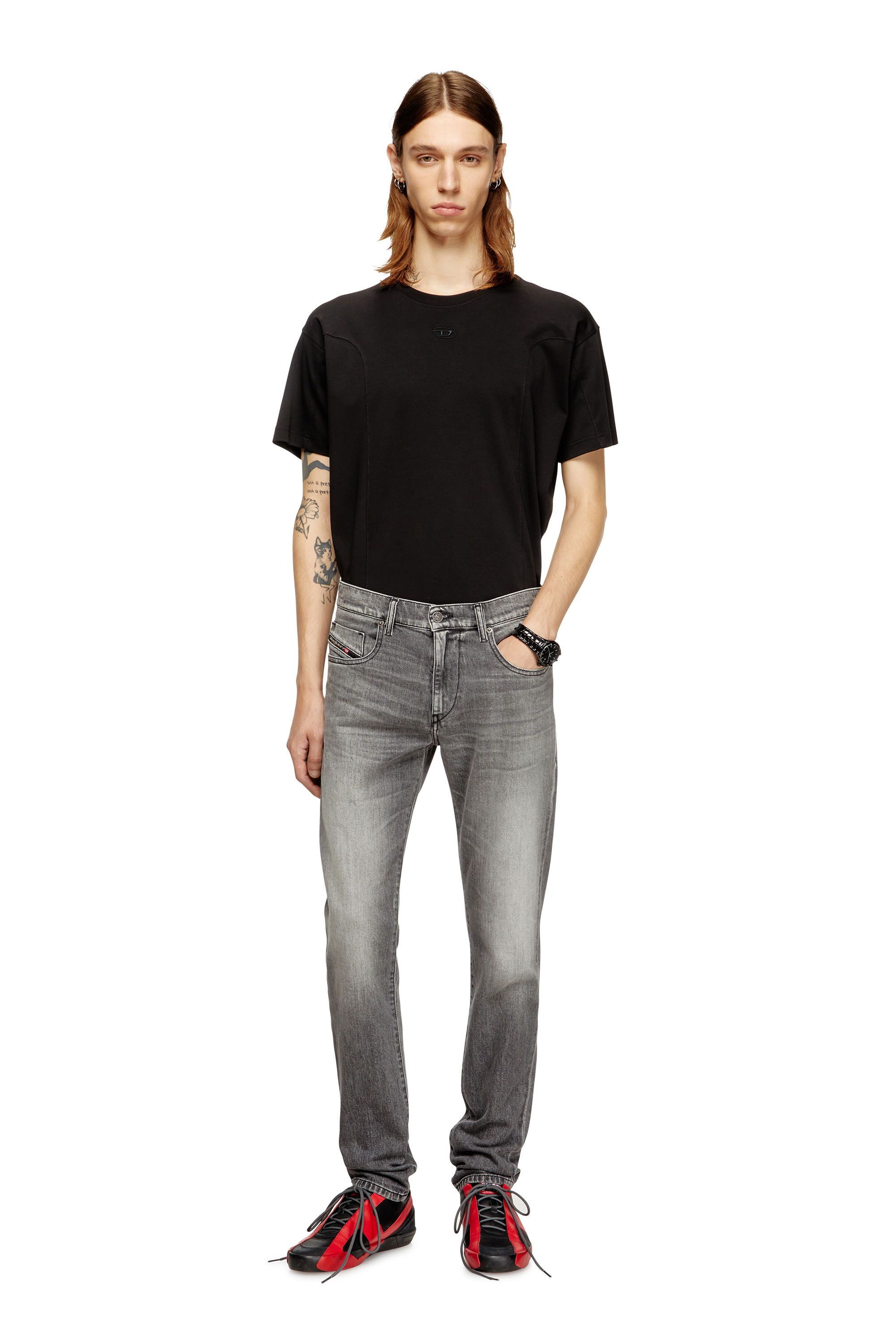 Diesel - Male's Slim Jeans 2019 D-Strukt 09M30, Grey - 2