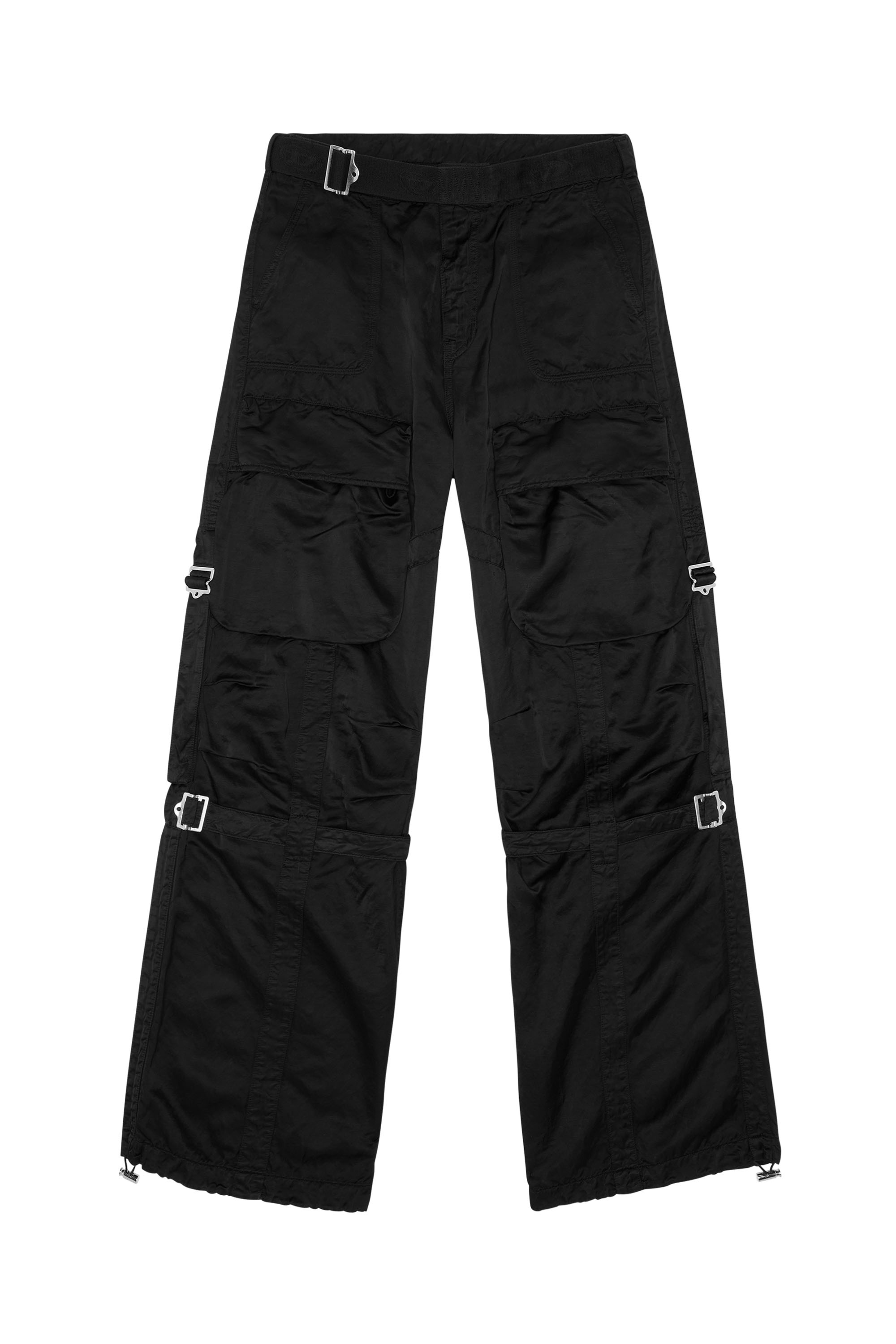 P-MALVAROSA Woman: Cargo pants in stretch satin | Diesel