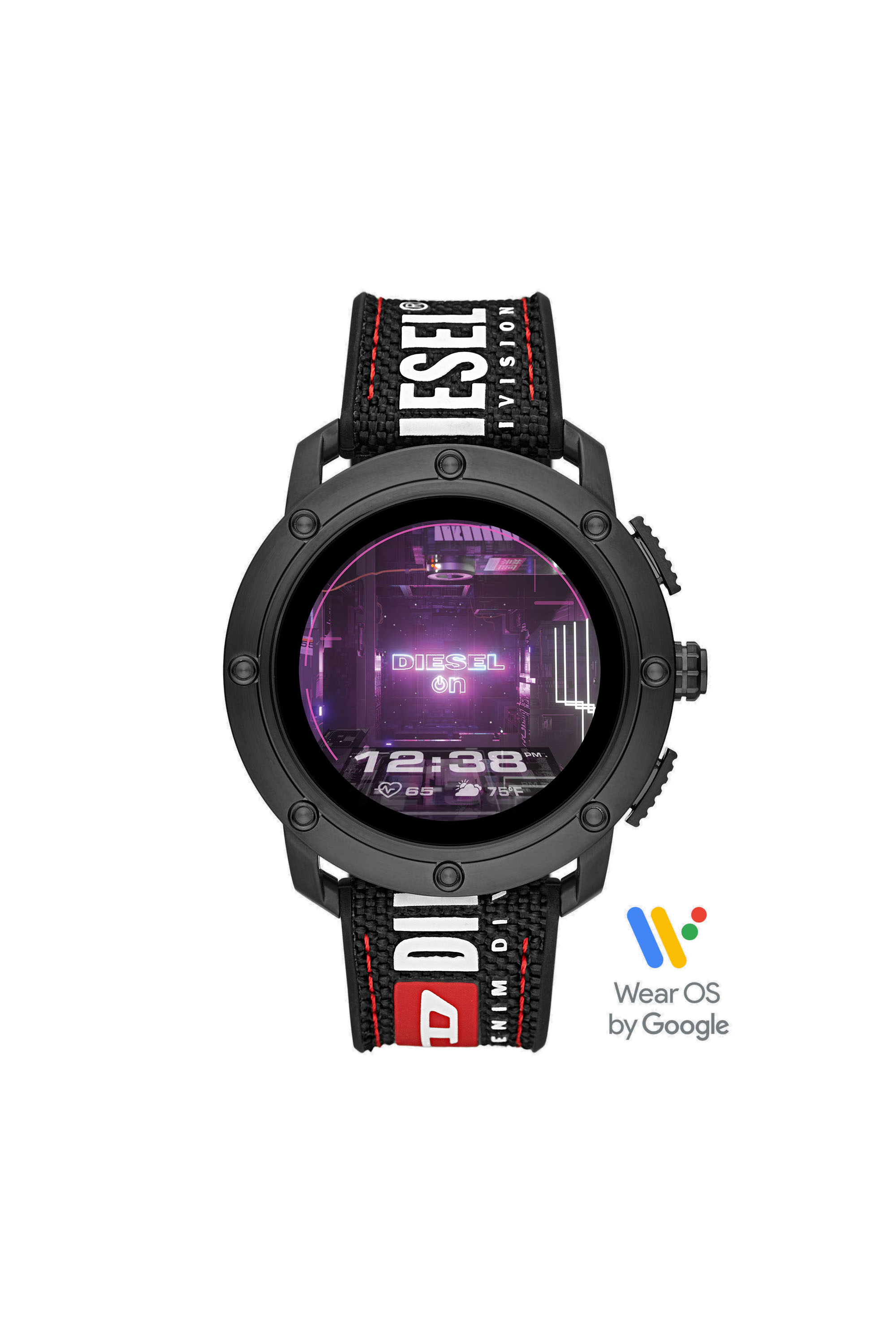 Diesel - DT2022, Man's Diesel On Axial Smartwatch - Black Nylon in Black - 5