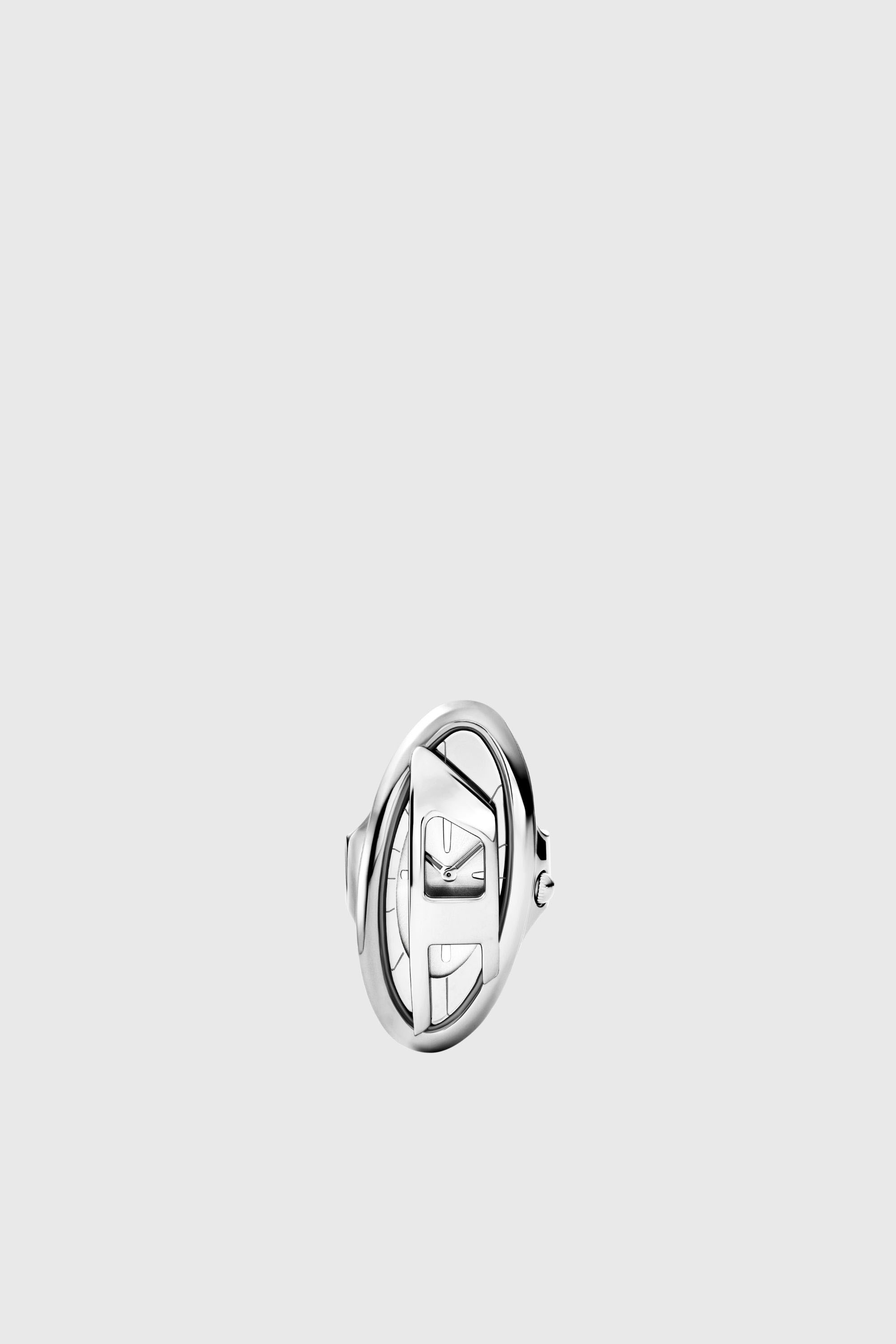 Diesel - DZ5623 WATCH, Anillo reloj D-Era de acero inoxidable Mujer in Plateado - 2