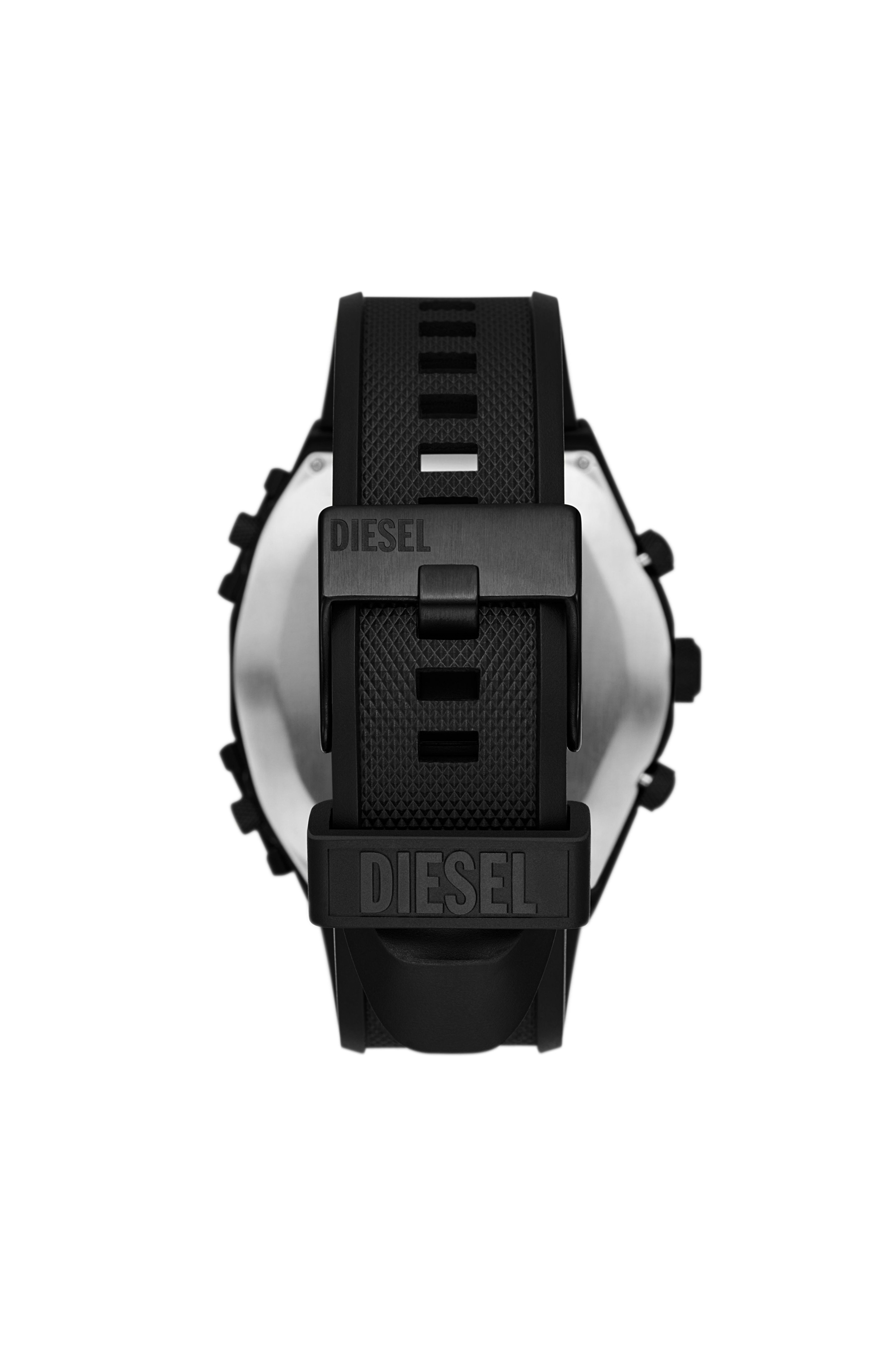 Diesel - DZ7474, Male's Sideshow Black Silicone Watch in Black - 2