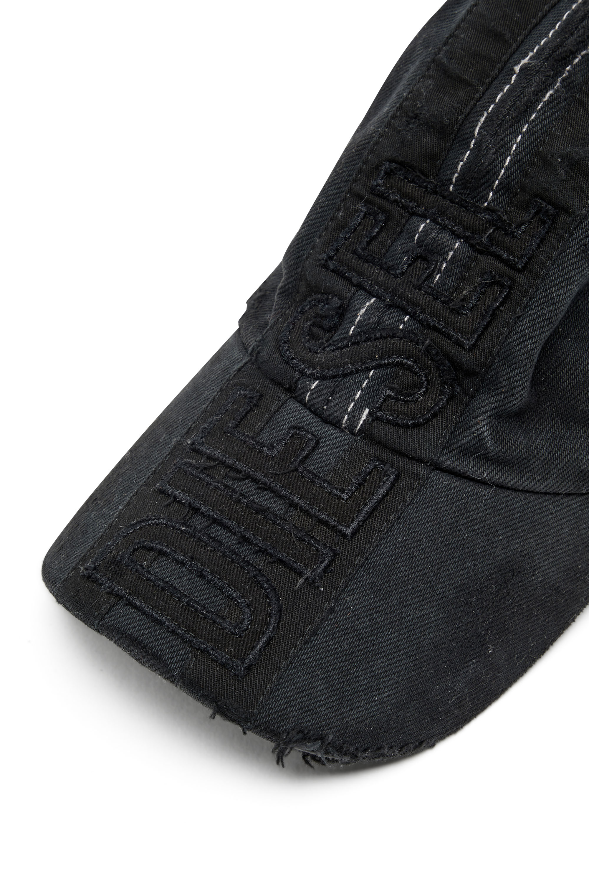 Diesel - C-GEIR, Gorra de b&eacute;isbol con parches Hombre in Negro - 3