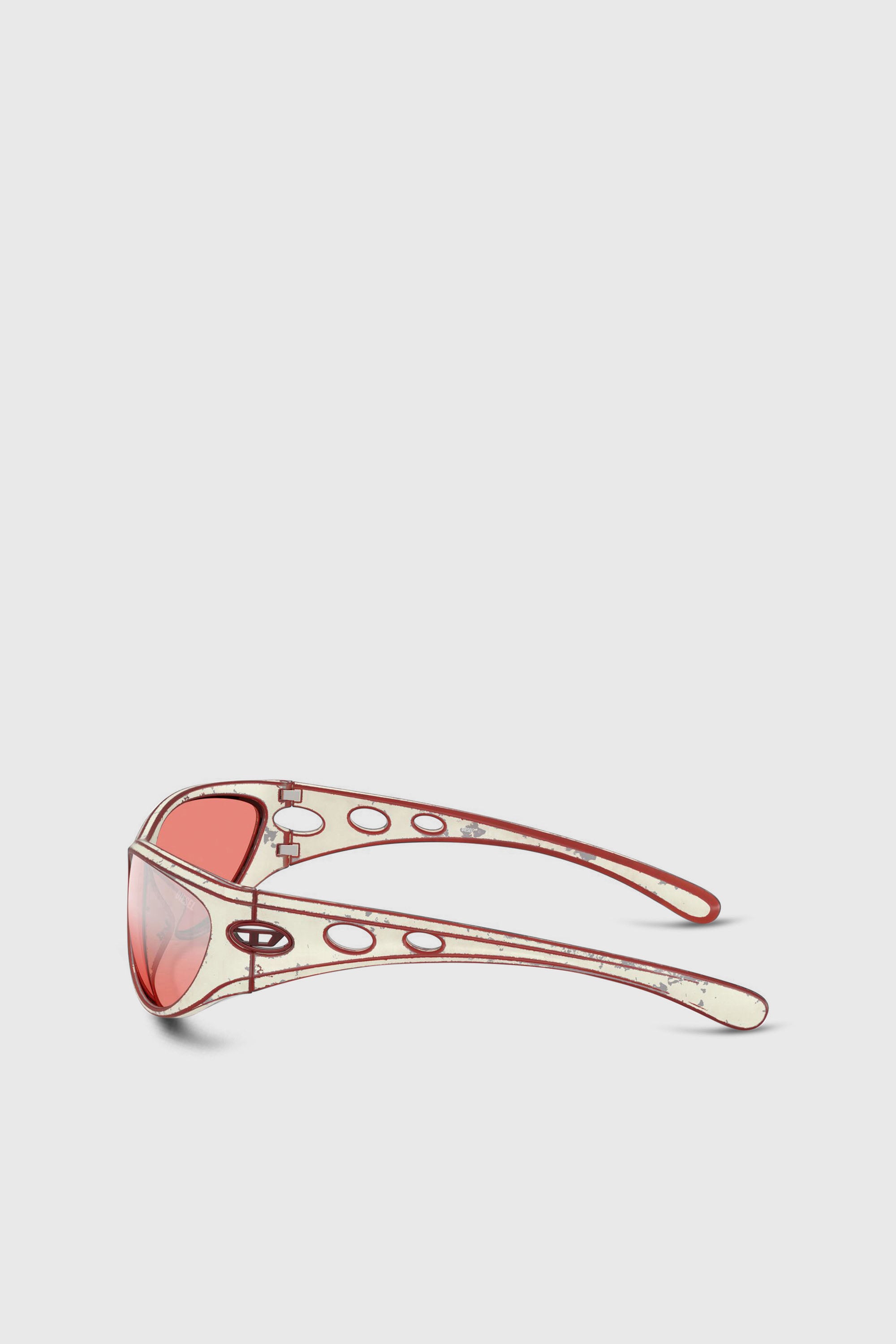 Diesel - 0DL3004U, Lunettes de soleil style &oelig;il de chat Mixte in Rouge - 2