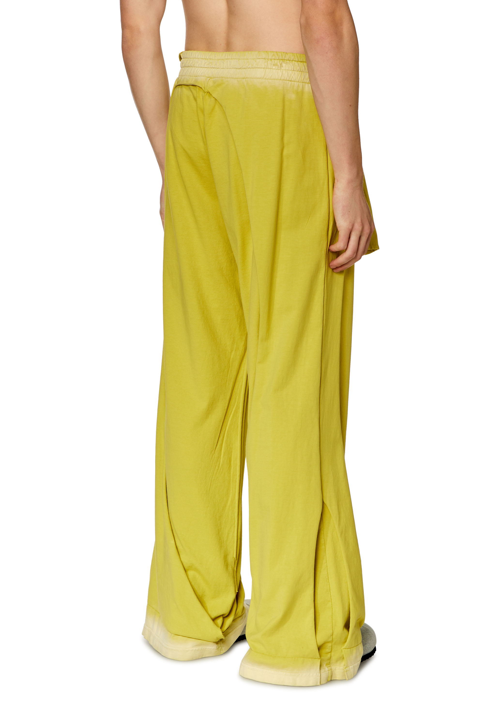 Diesel - P-TOPAHOOP-N1, Man's Sweatpants with destroyed peel-off effect in Yellow - 5