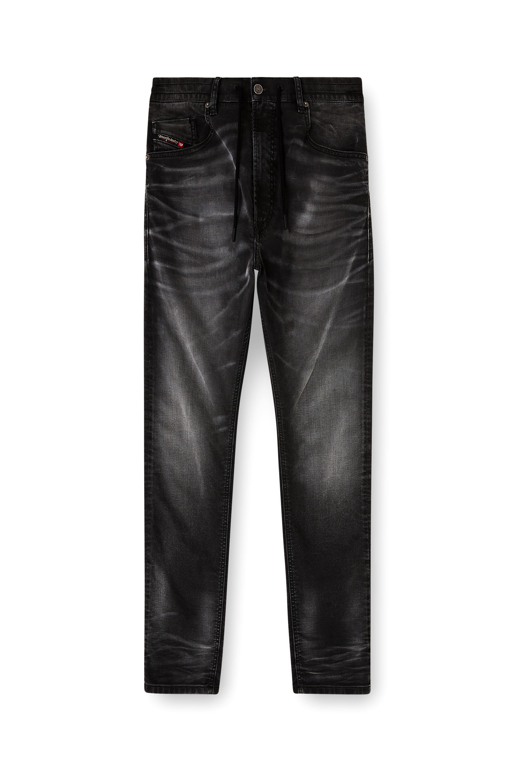 Diesel - Regular 2032 D-Krooley Joggjeans&reg; 068UG Homme, Noir/Gris fonc&eacute; - Image 3