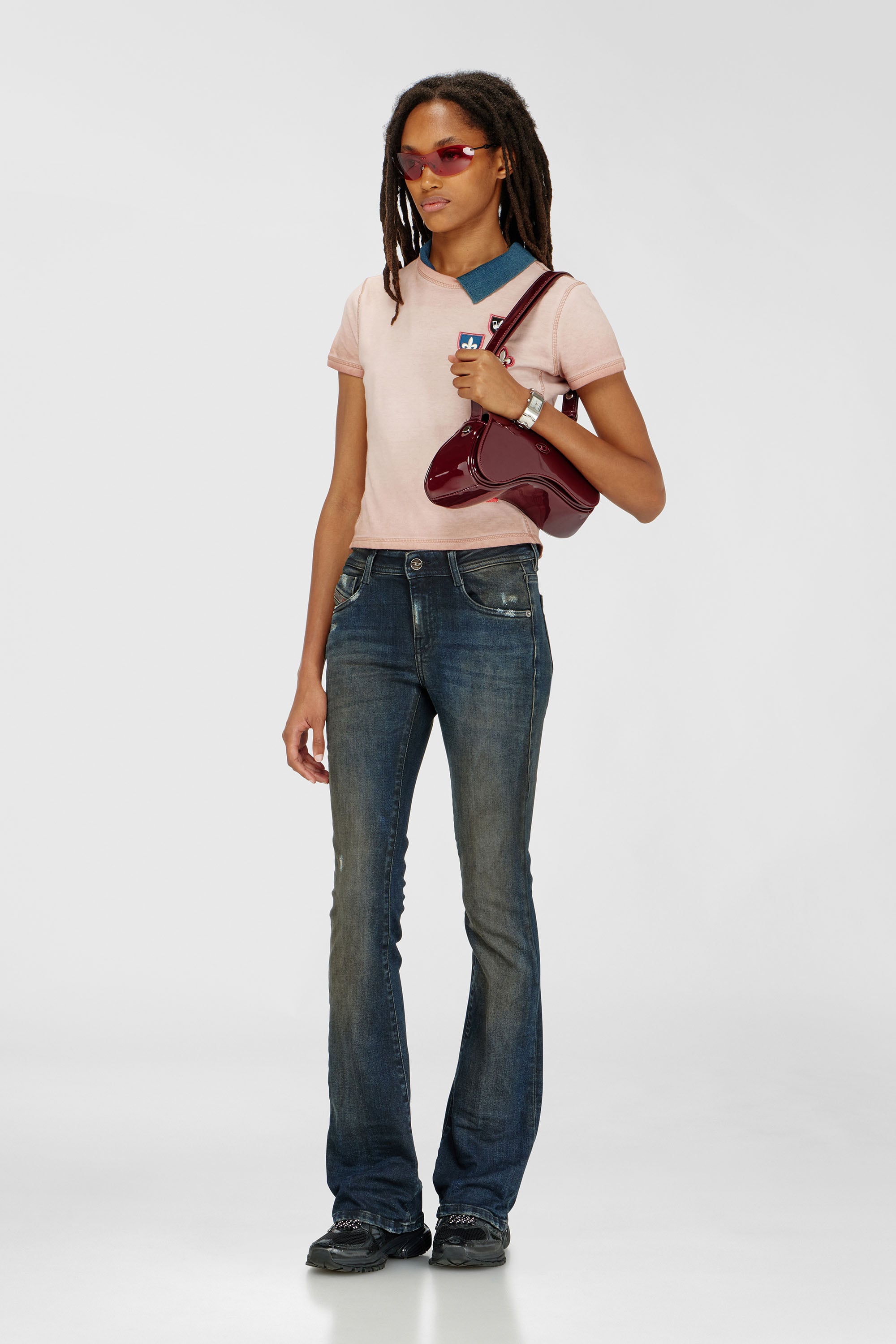 Diesel - Woman's Bootcut Jeans 1969 D-Ebbey 09P69, Dark Blue - 2