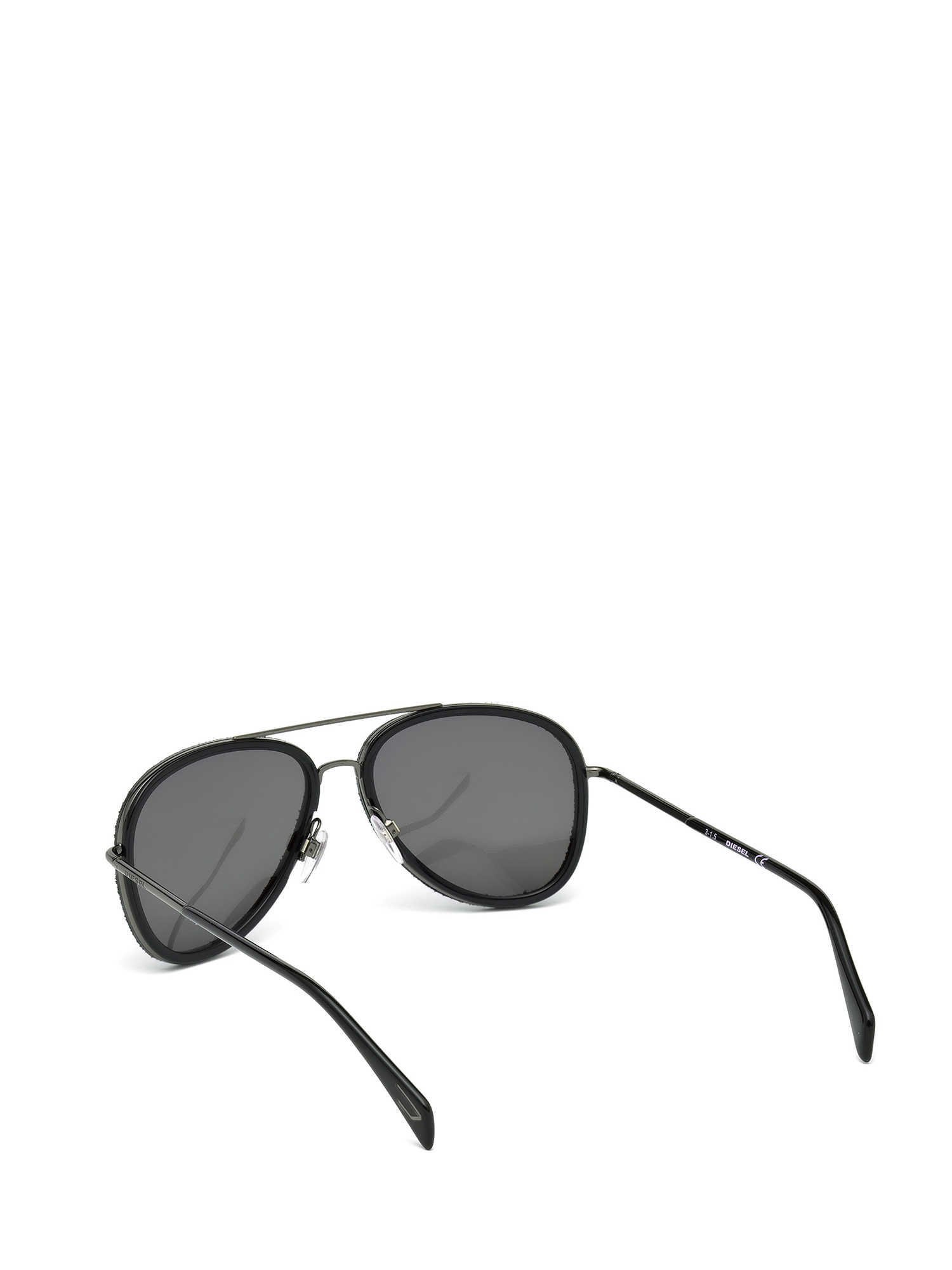 Diesel - DL0167, Gafas de doble puente con patillas finas Unisex in Negro - 2