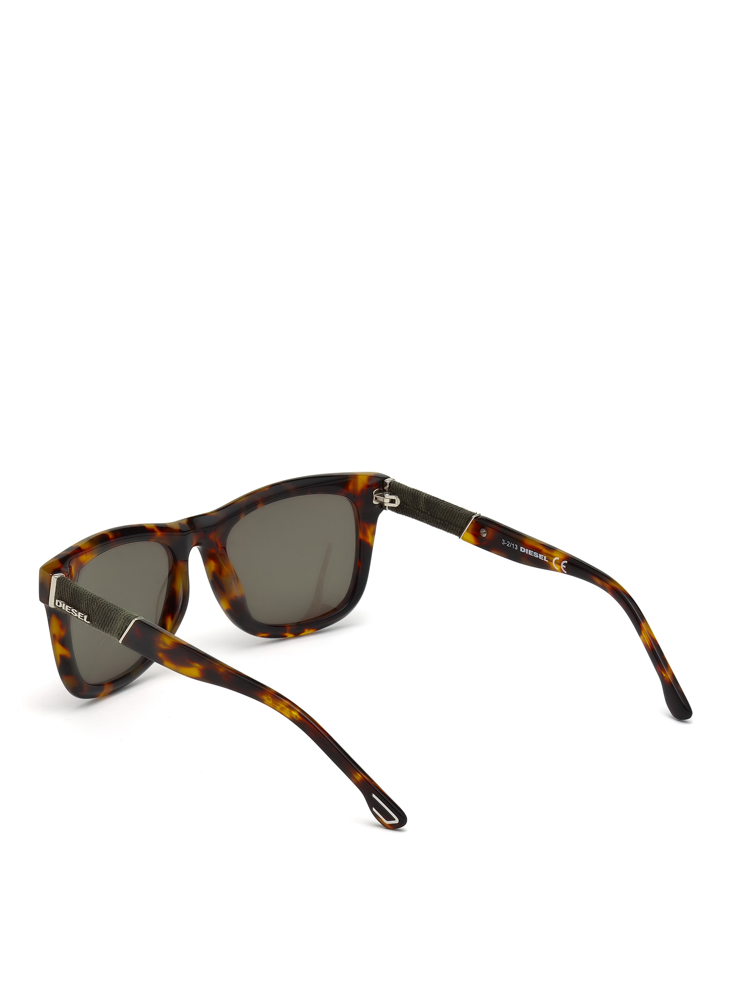 Diesel - DM0050, Man's Eyewear with unique denim insert in Brown - 2