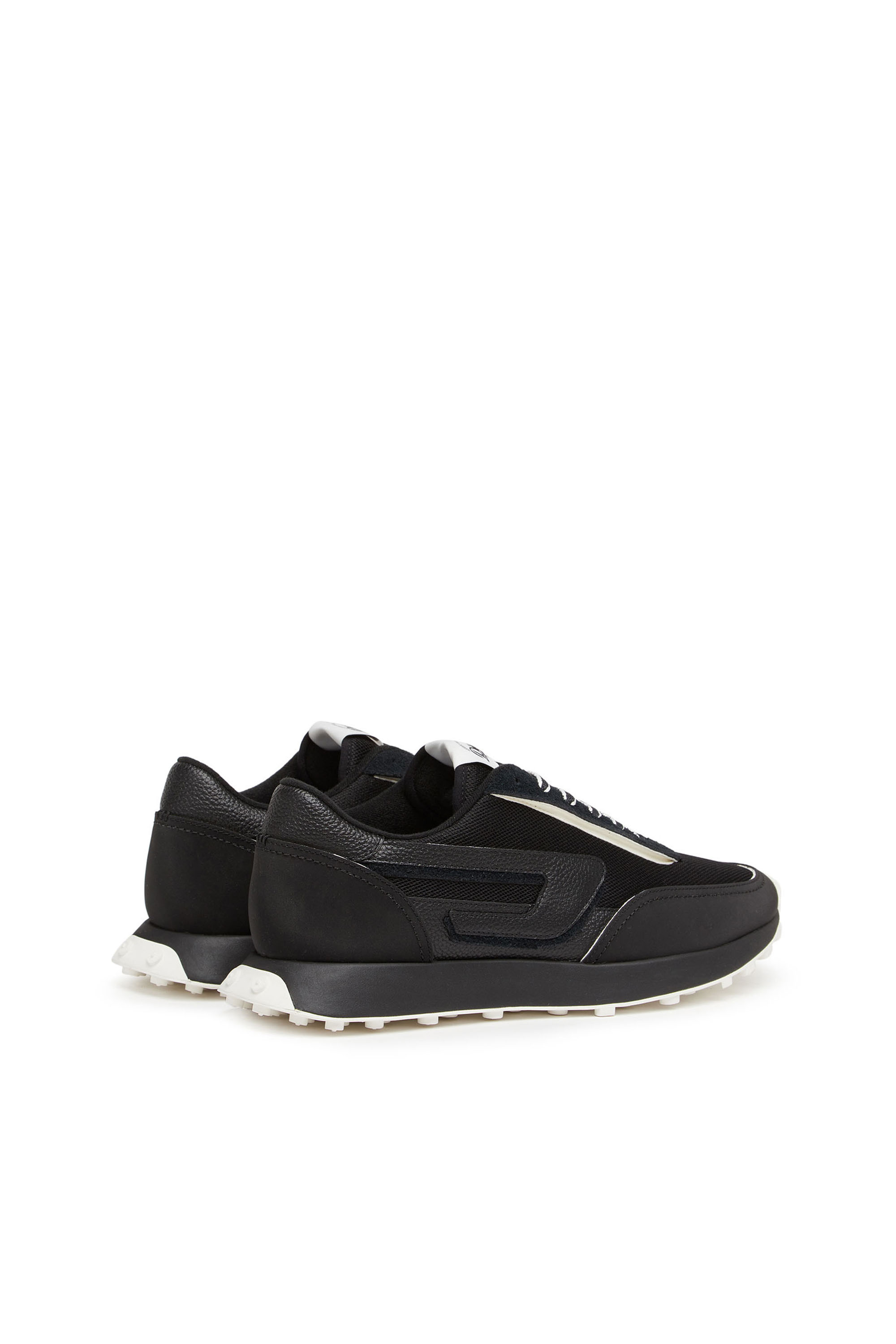 Diesel - S-RACER LC, Man's S-Racer Lc - Sneakers in mesh, suede and leather in Black - 3