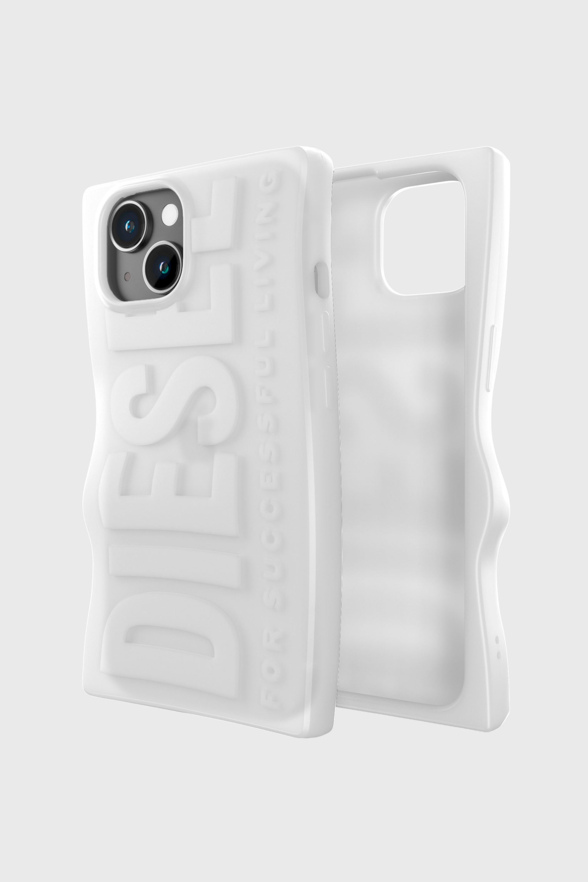 Diesel - 54123 MOULDED CASE, Unisex's D By case iP15 in White - 1