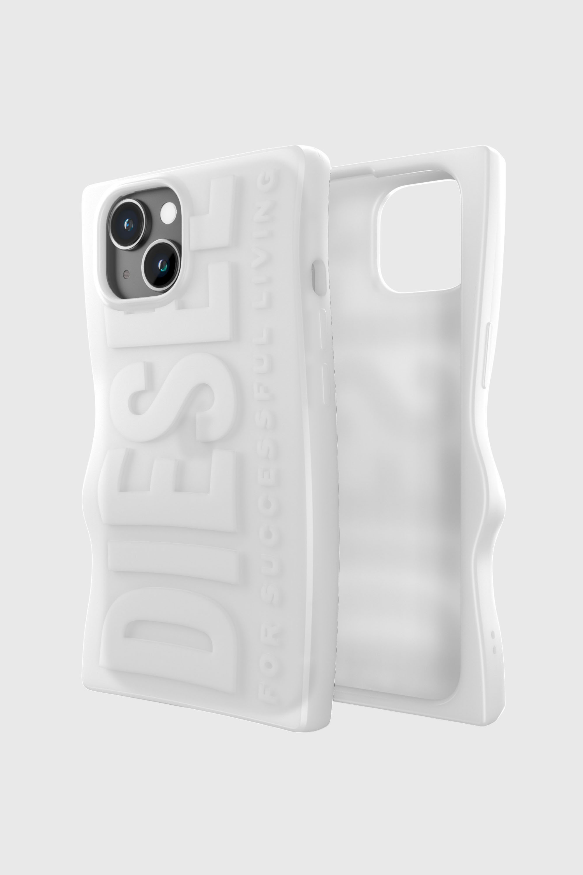 Diesel - 54123 MOULDED CASE, Unisex's D By case iP15 in White - 1