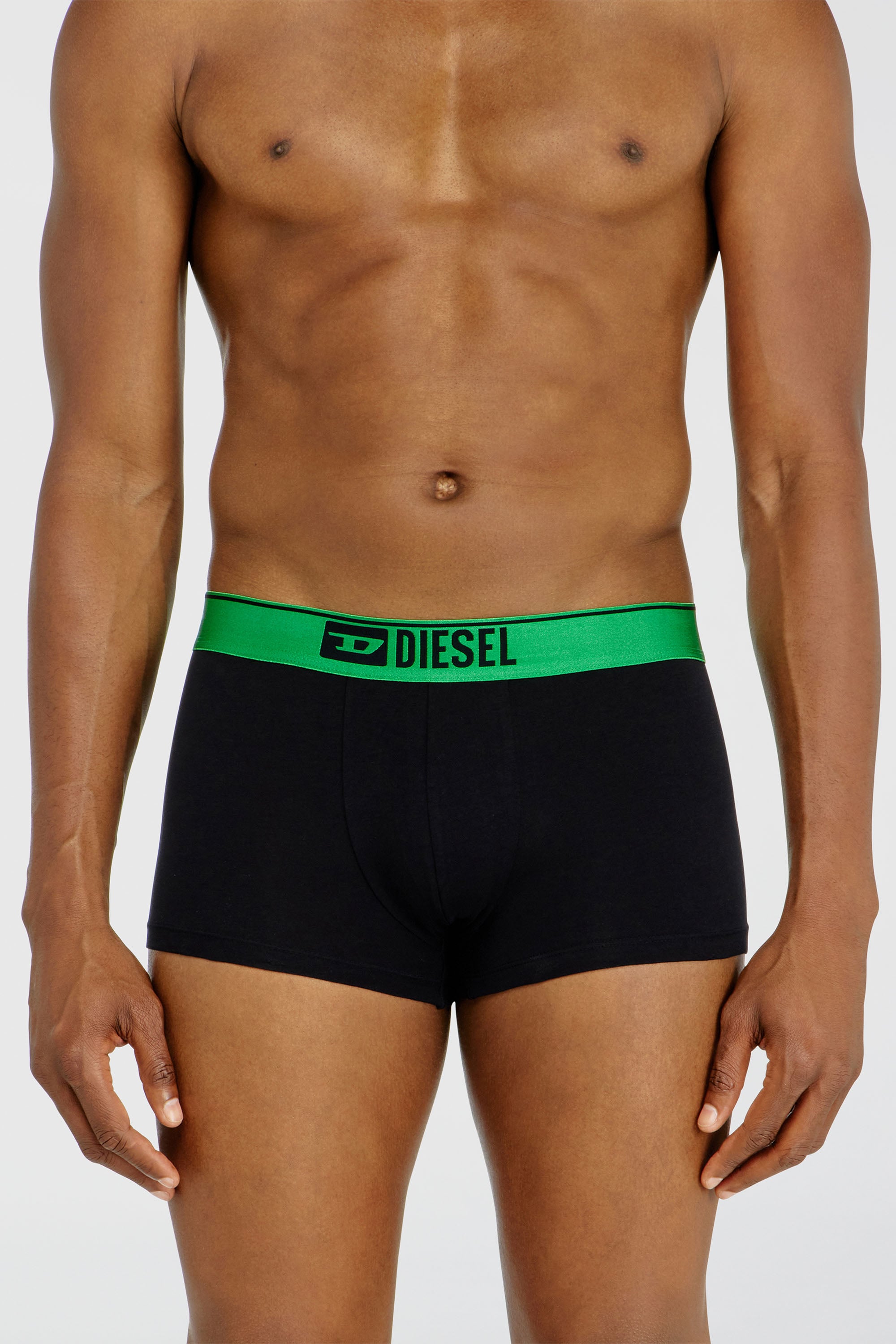 Diesel - DAMIEN-GFT-3PACK, Male's Three-pack boxer briefs with metallic waistband in Black - 2