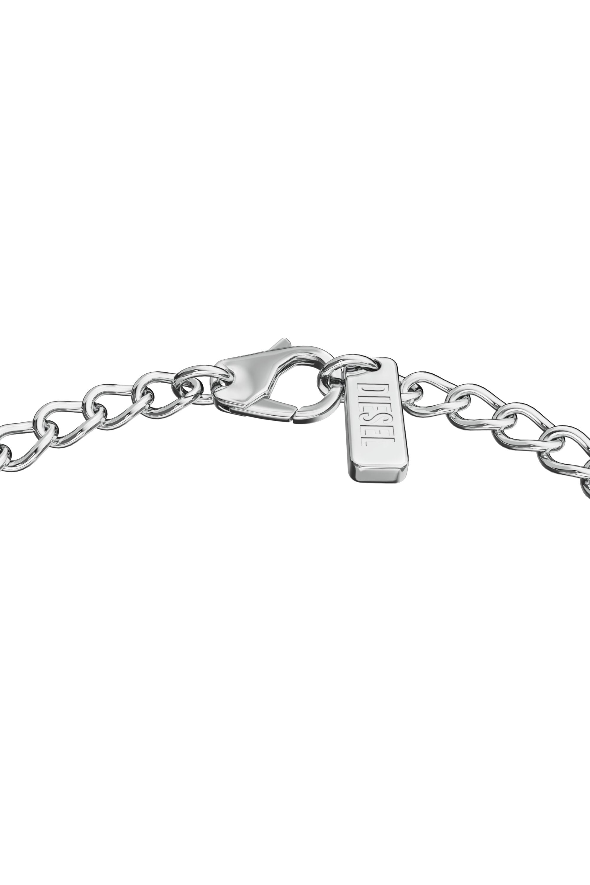 Diesel - DX1690040 JEWELLERY, Pulsera de acero inoxidable Unisex in Plateado - 2