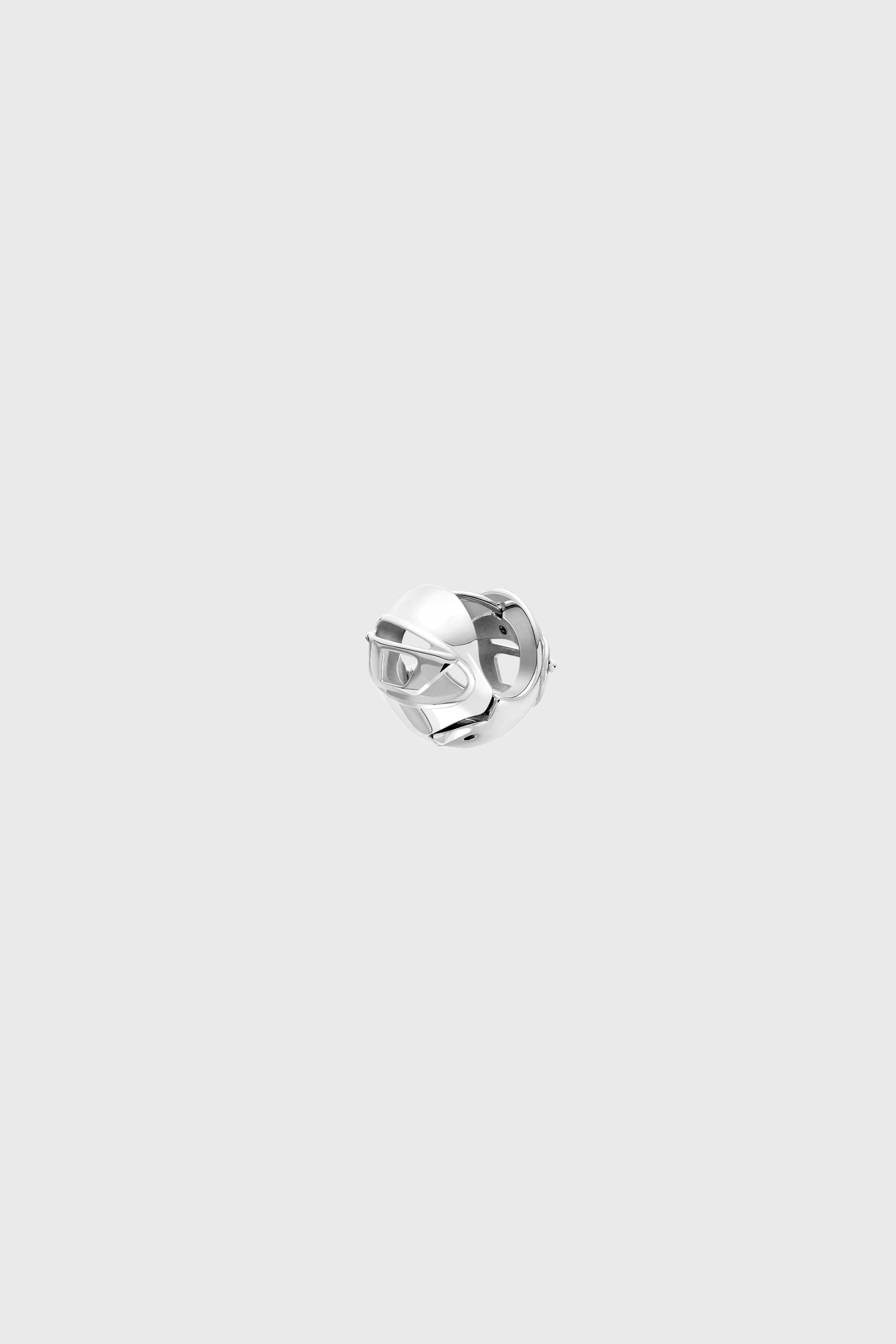 Diesel - DX1718040, Boucle d&rsquo;oreille cr&eacute;ole en acier inoxydable Mixte in Gris argent&eacute; - 1