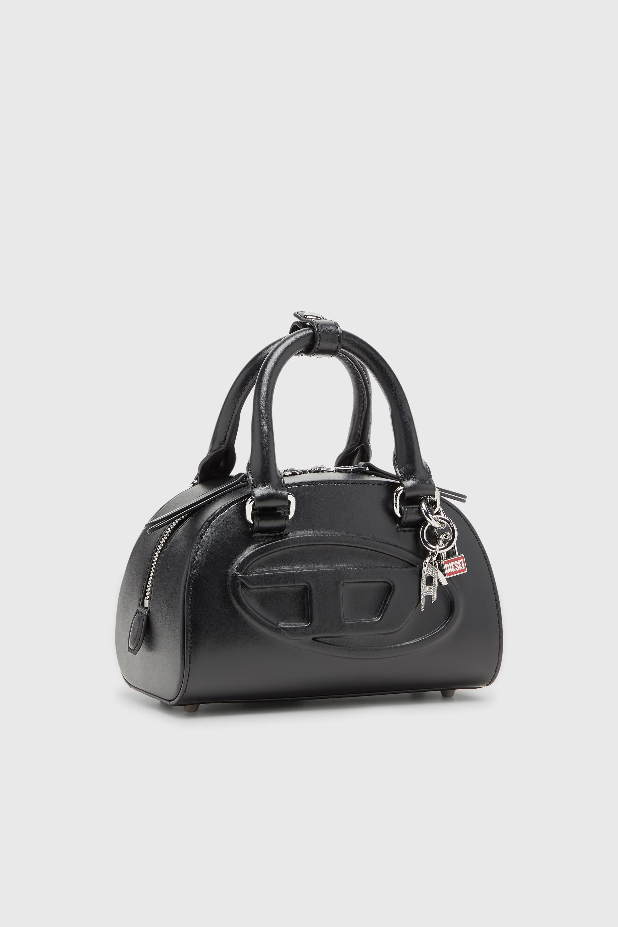 Diesel - 1DR DOME TOP HANDLE, Female's 1DR Dome-Leather bowling bag in Black - 2