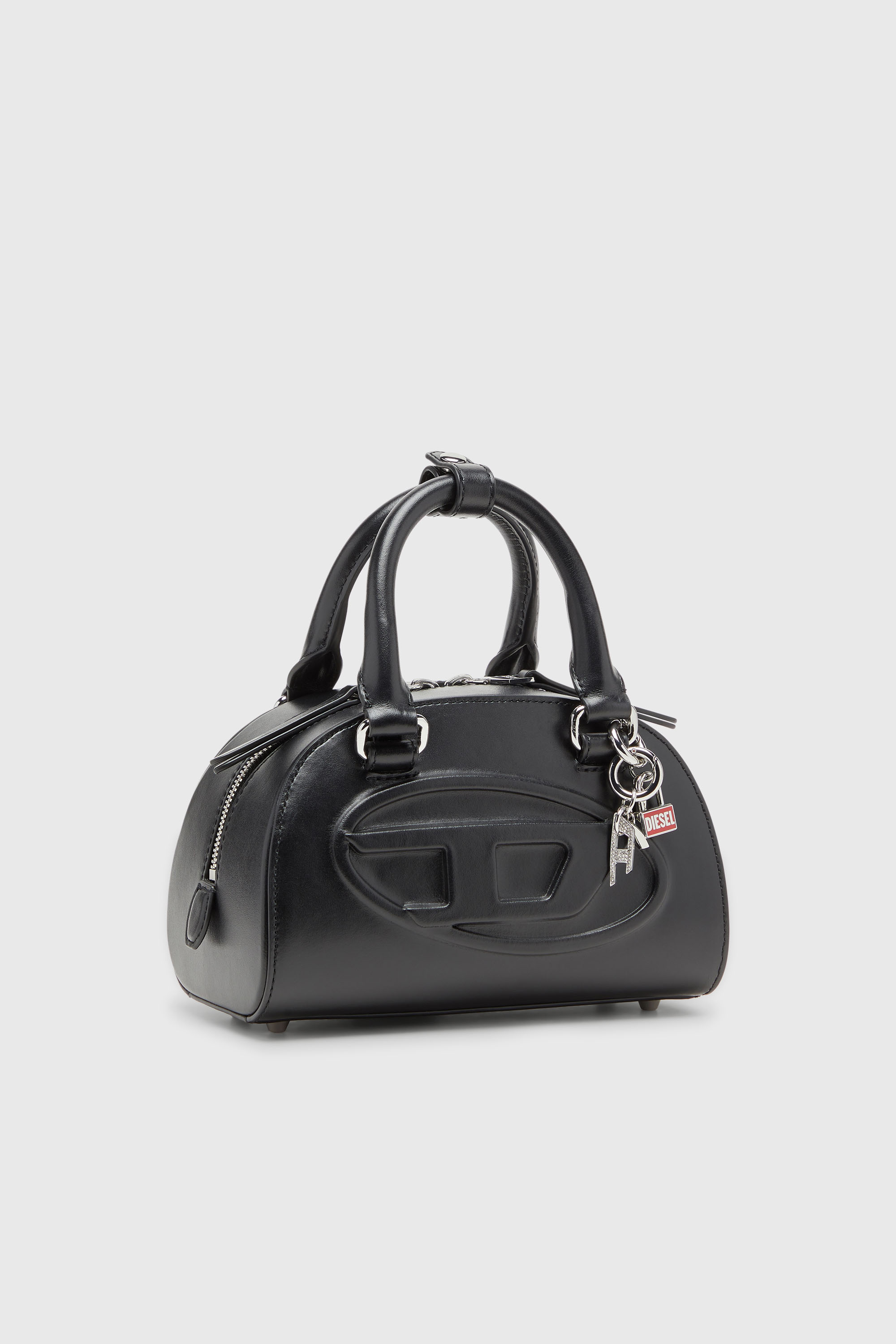 Diesel - 1DR DOME TOP HANDLE, 1DR Dome-Bolso bowling de cuero Mujer in Negro - 7