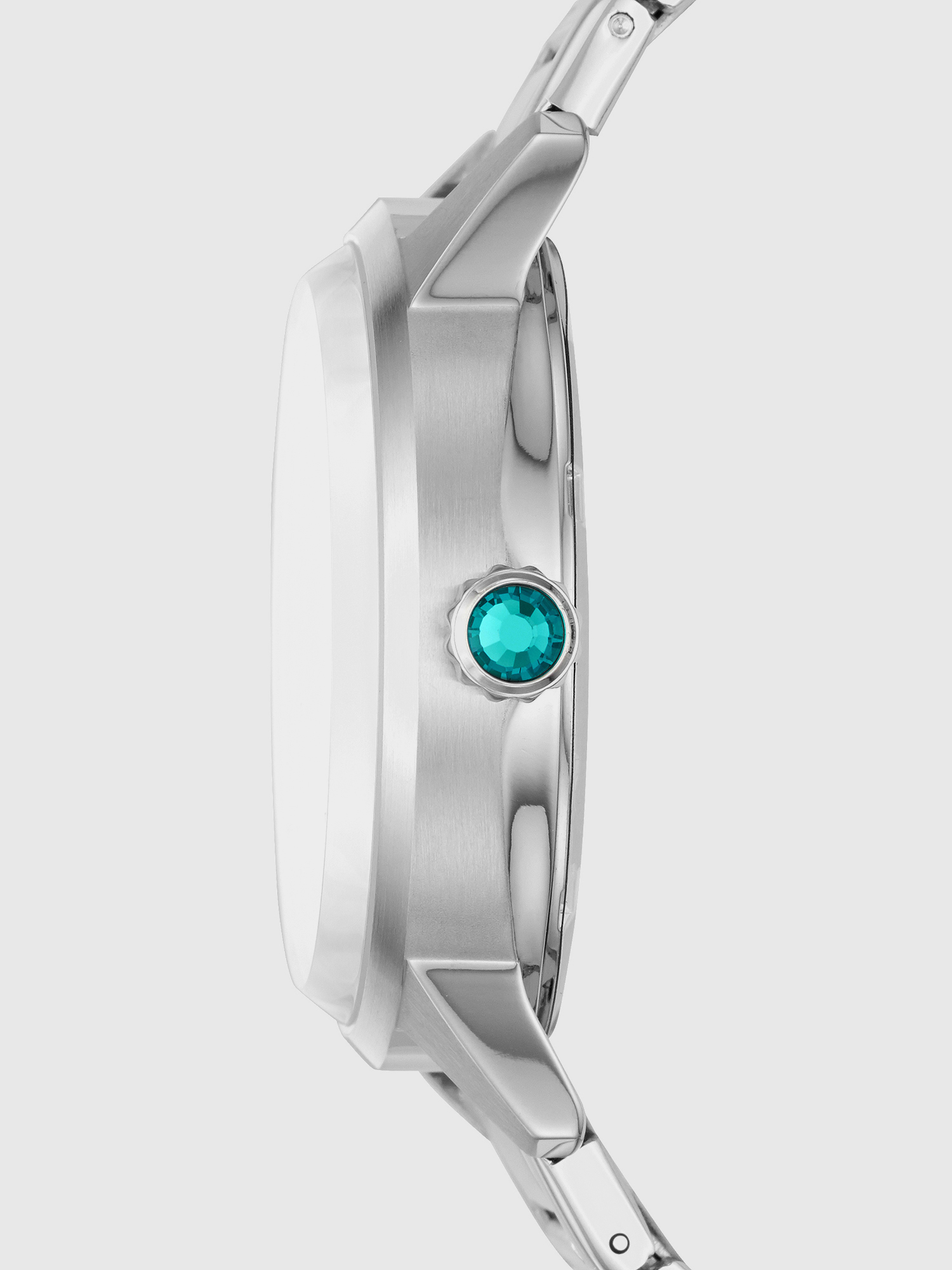 Diesel - DZ5574, Woman's Castilla silver-tone watch with blue dial, 38 mm in Water Green - 2