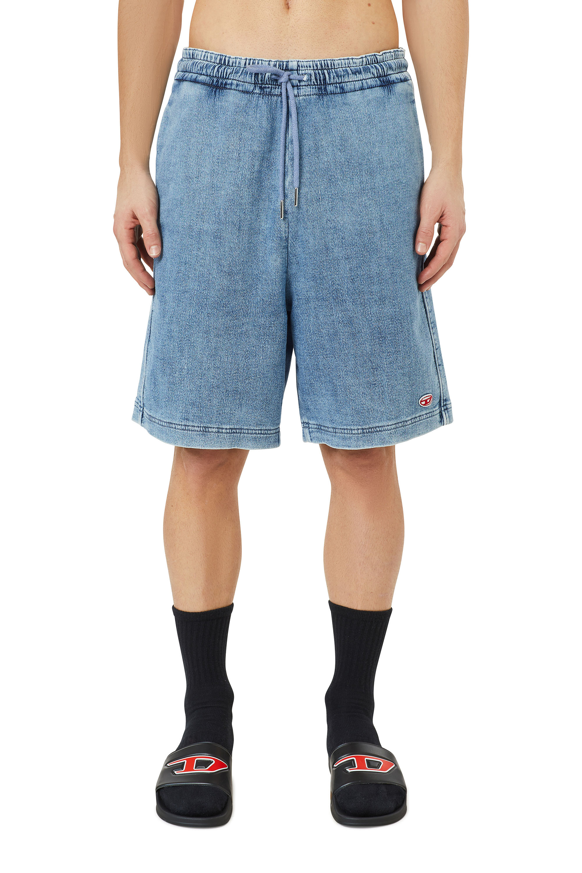 D-BOXY TRACK DENIM Man: Shorts in Track Denim | Diesel Library