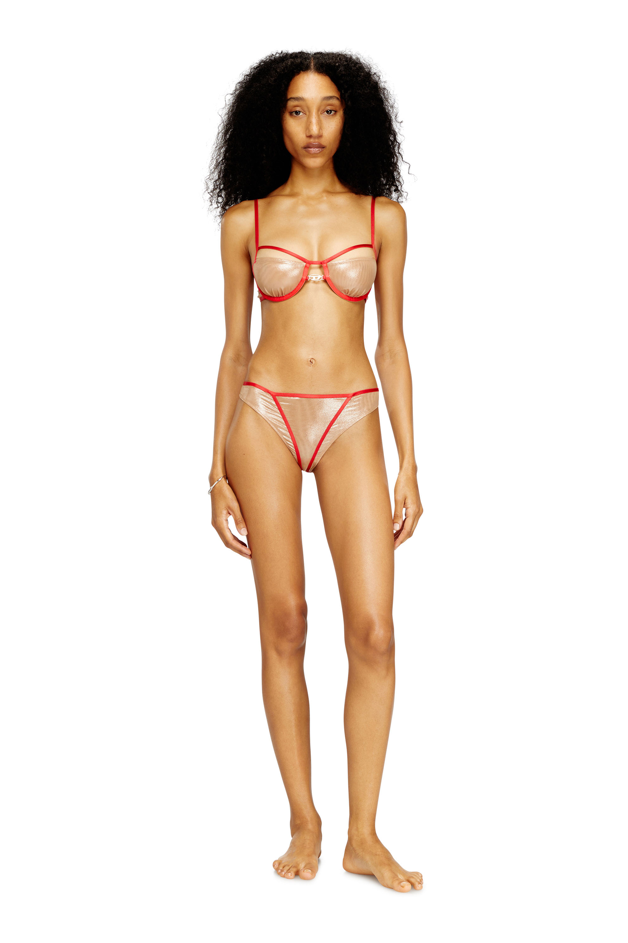 Diesel - CINDY-GFT, Sostén con aros y ribetes en contraste Mujer in ToBeDefined - 1