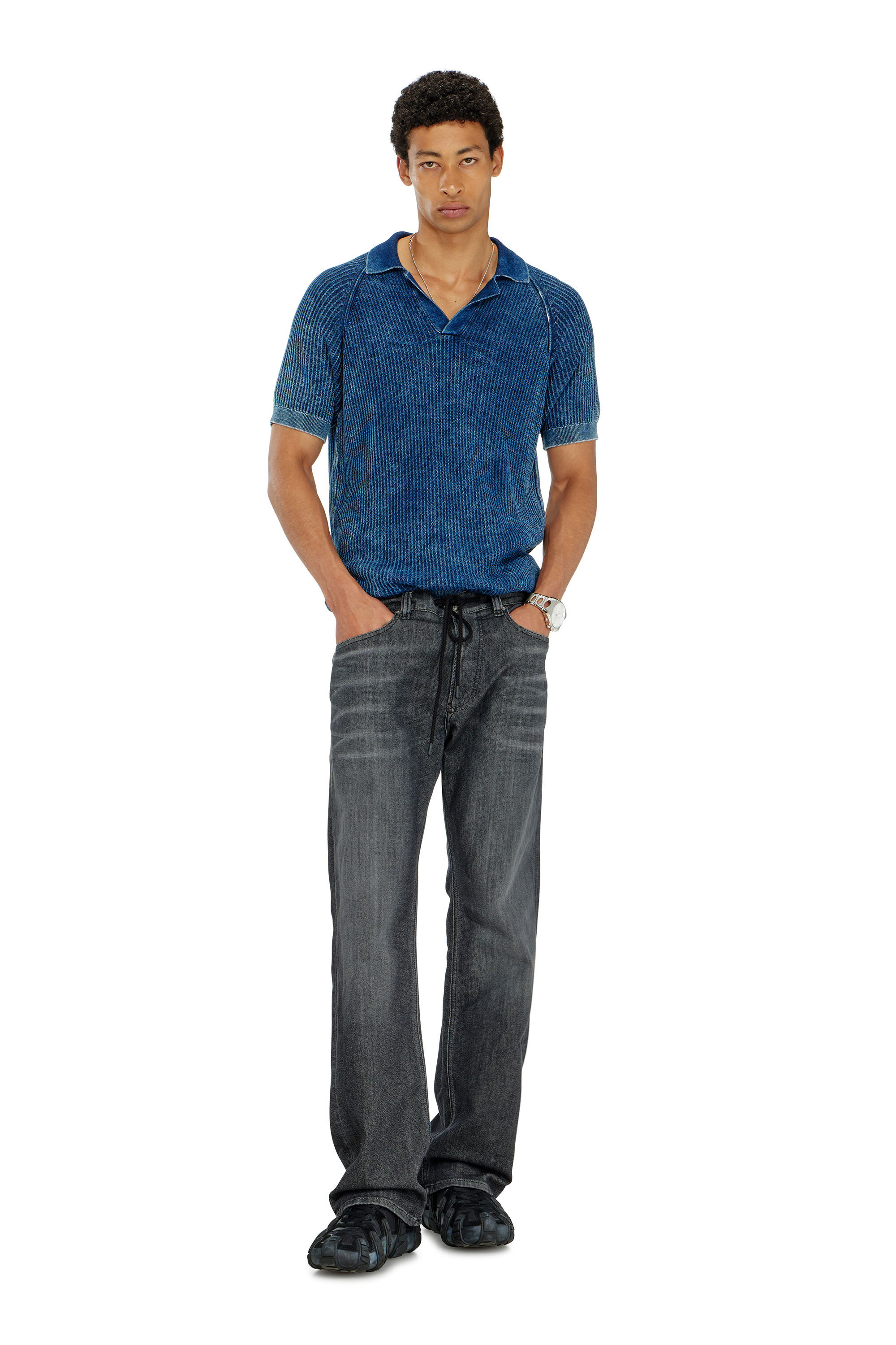 Diesel - Relaxed 2080 D-Reel Joggjeans&reg; 09M66 Hombre, Negro/Gris oscuro - 1