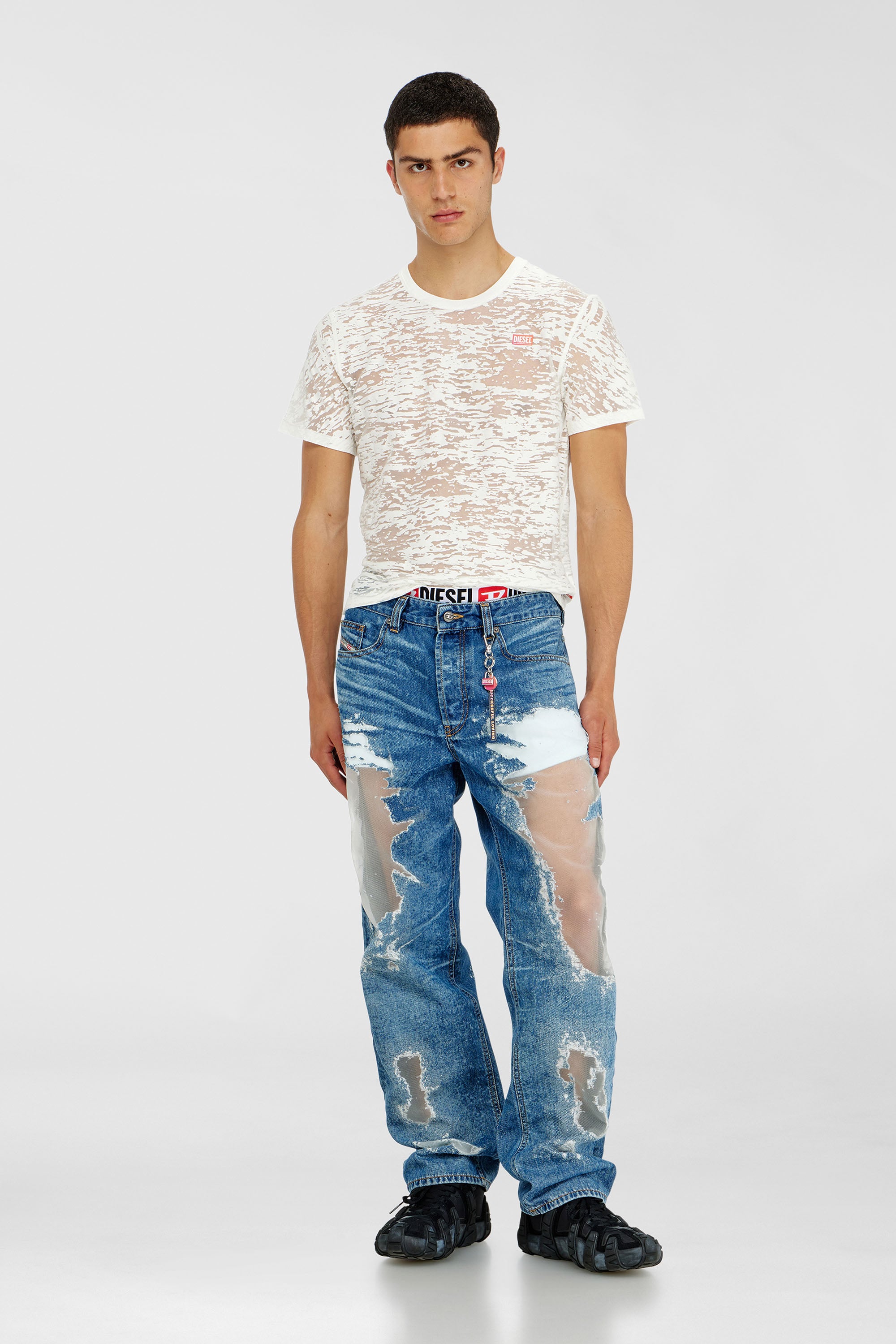 Diesel - Man's Regular Jeans 2024 D-Macs 068ZH, Medium blue - 1