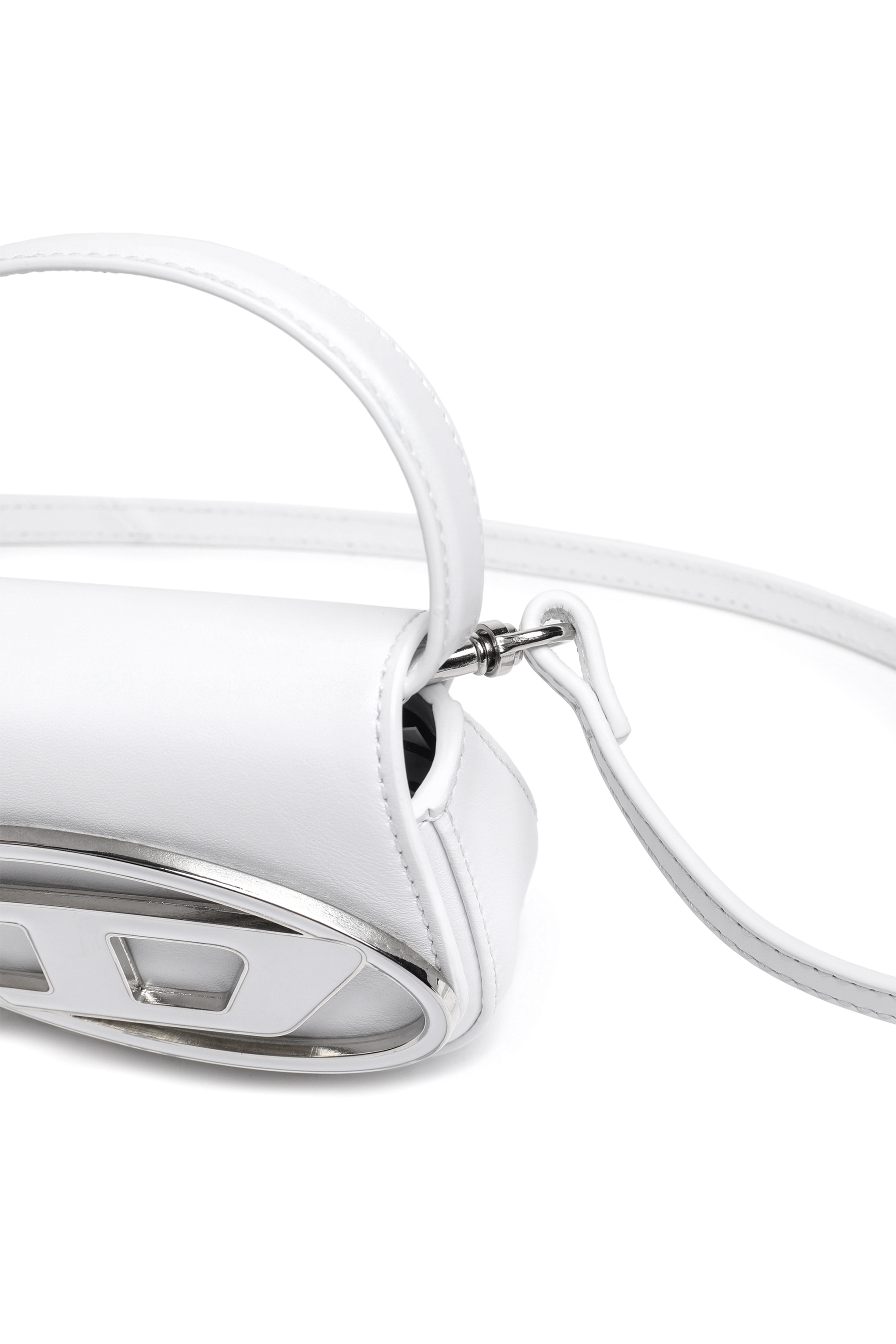 Diesel - 1DR XS, 1DR XS-Mini sac iconique avec plaque D logo Femme in Blanc - 5