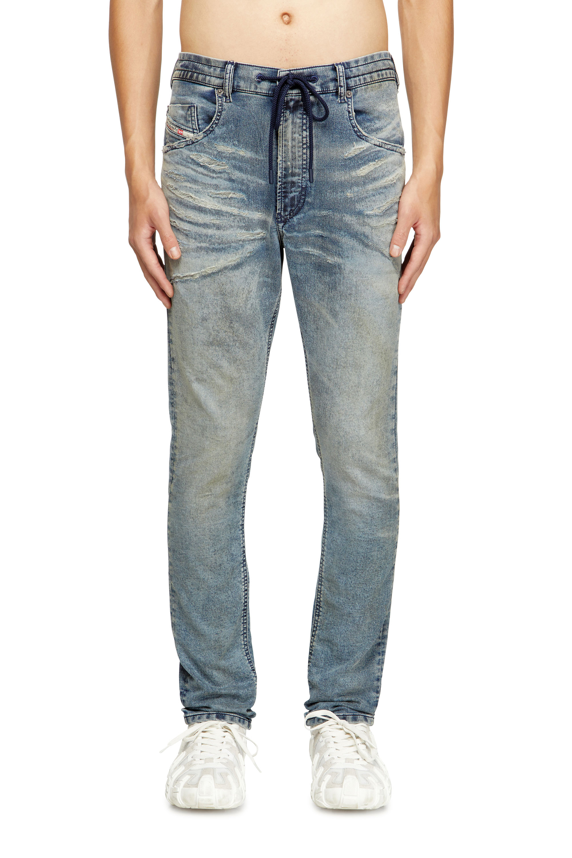 Diesel - Male's Regular 2032 D-Krooley Joggjeans® 09M37, Medium Blue - 1