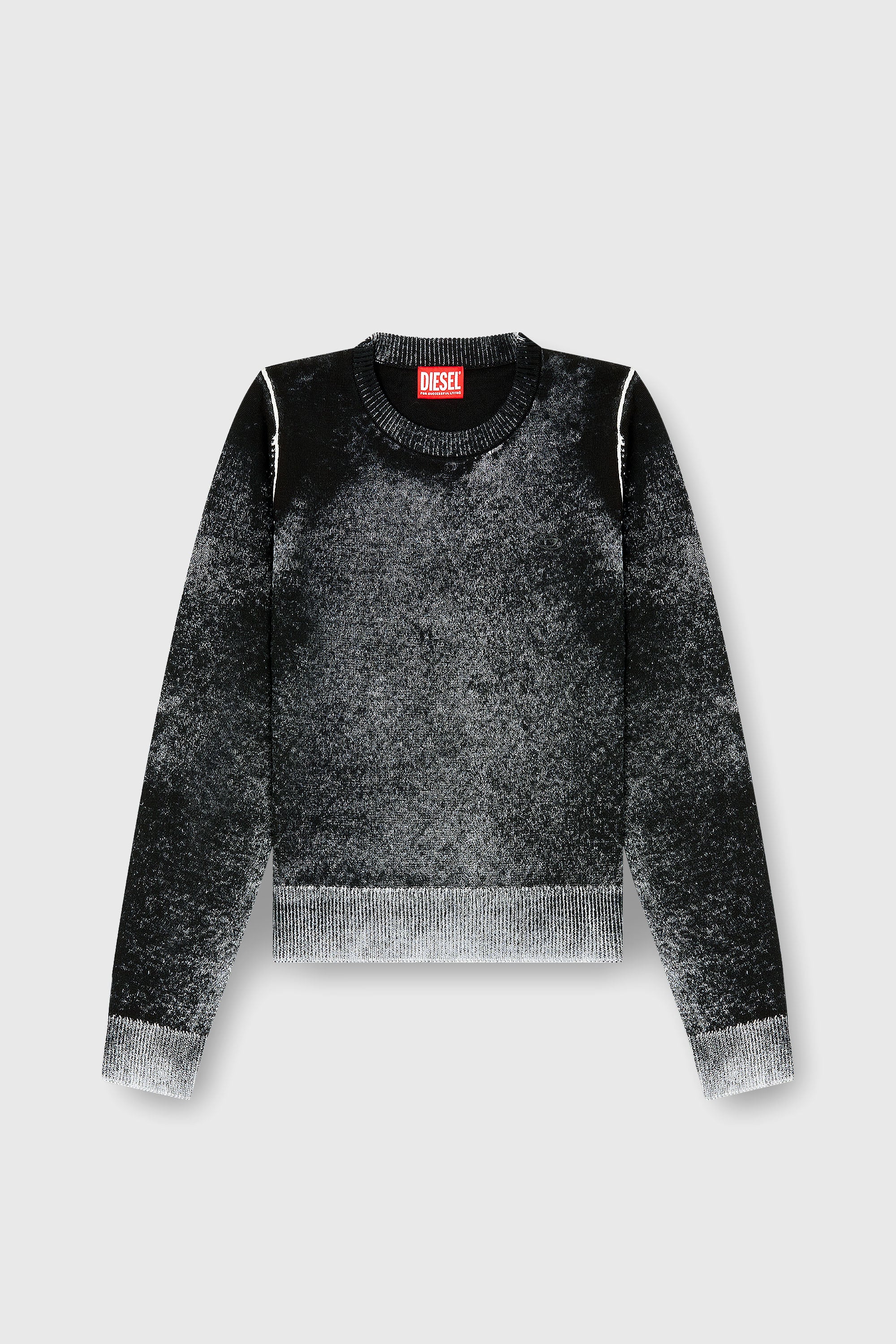 Diesel - M-LOVRE, Pull avec impression invers&eacute;e d&eacute;lav&eacute;e Femme in Polychrome - 1