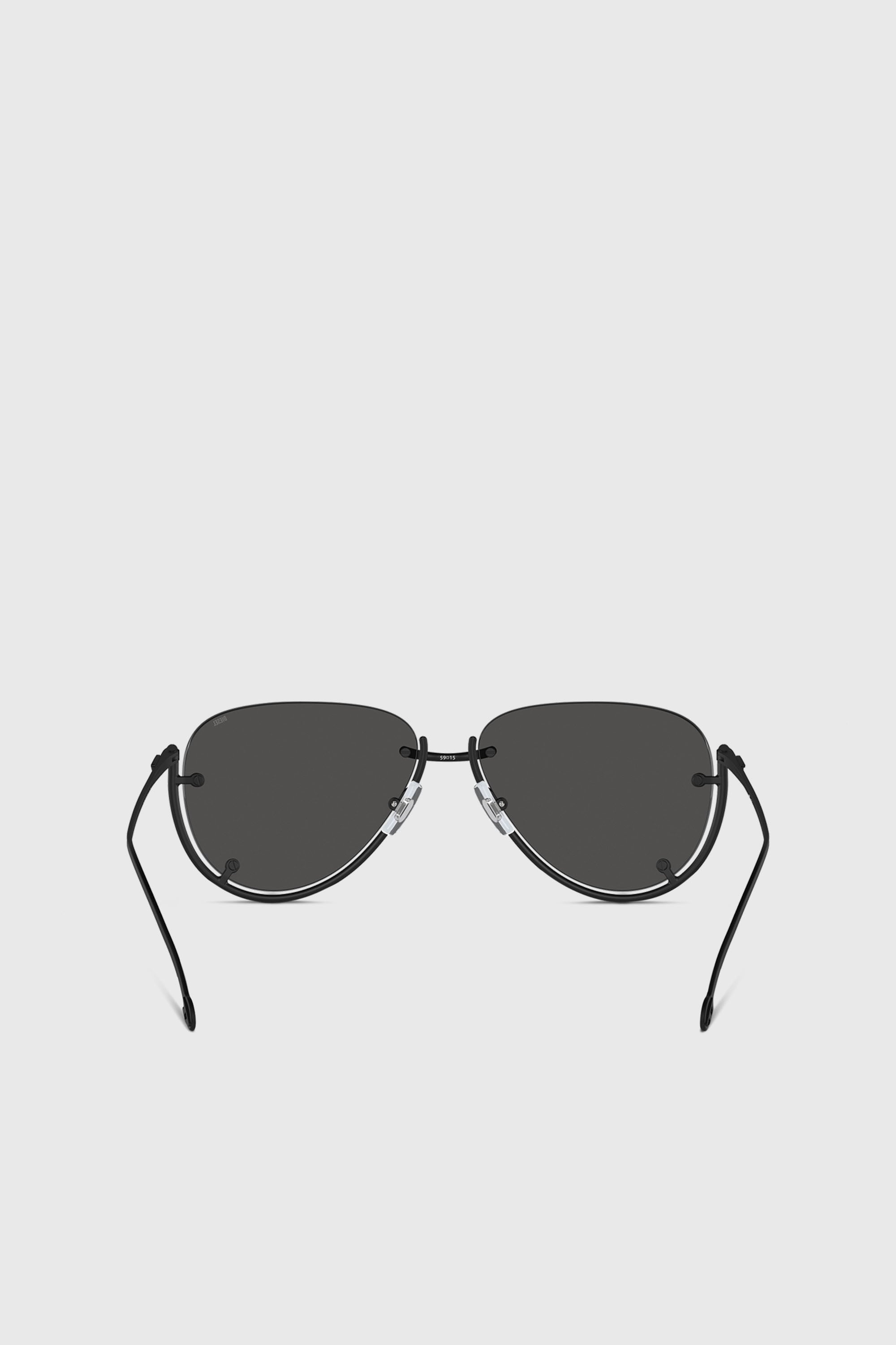 Diesel - 0DL1003, Unisex's Pilot model sunglasses in Black - 3